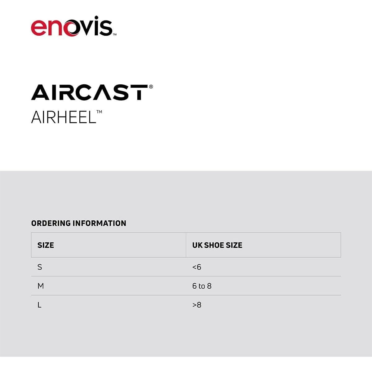 Férula de Soporte para Tobillo Aircast AirHeel Mediana con Estabilizadores