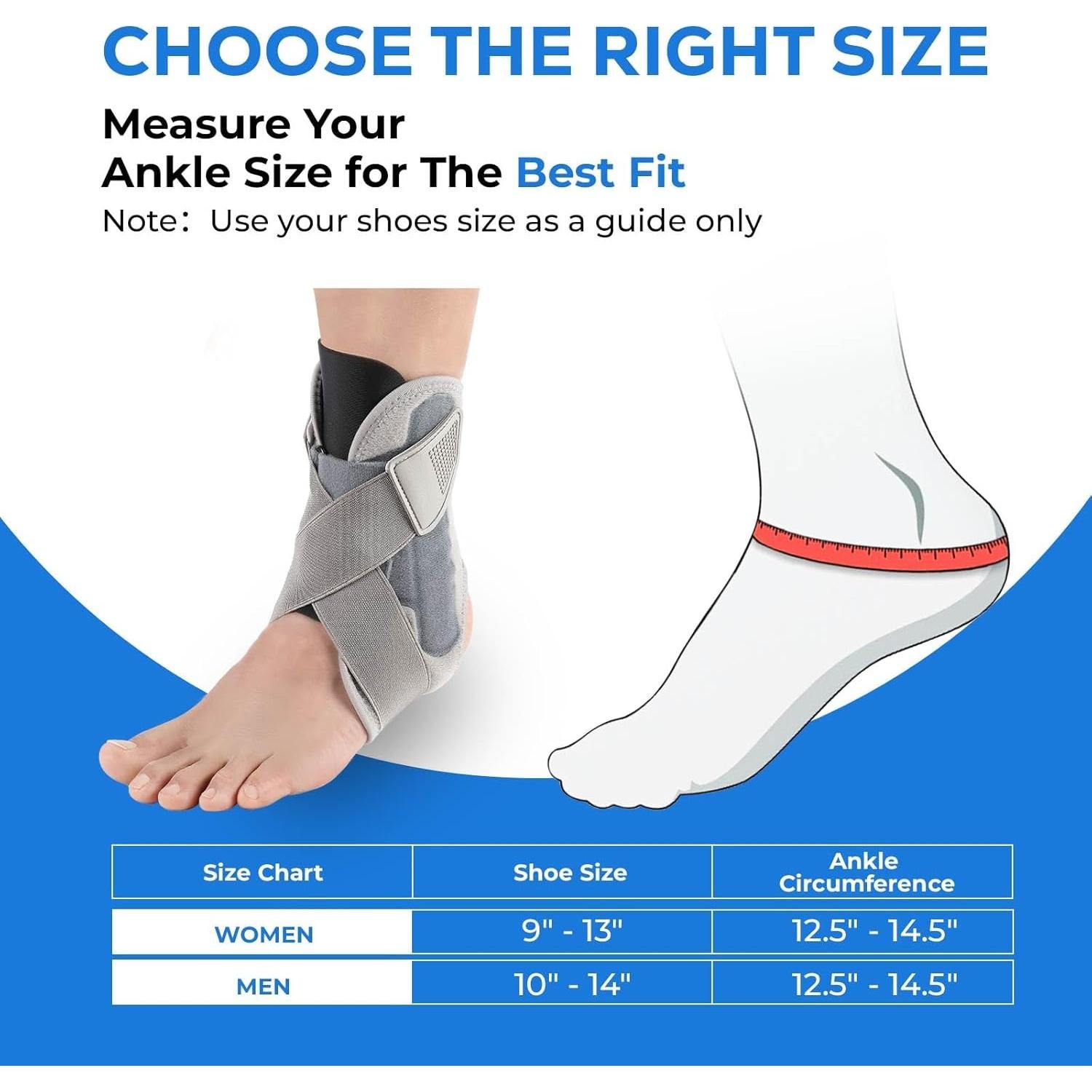 Férula Ajustable para Tobillo JFCHSK - Soporte Unisex para Lesiones