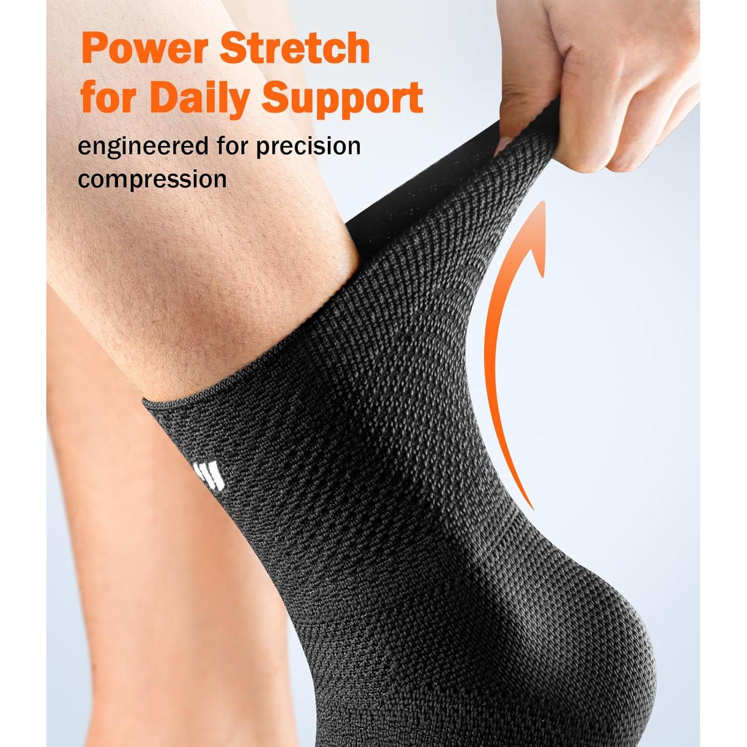 Faja de Compresión para Tobillo WHCOOL Grande Negra