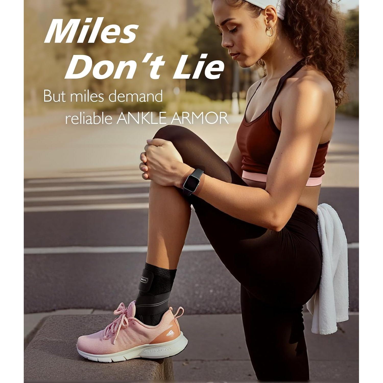 Faja de Compresión para Tobillo WHCOOL Grande Negra