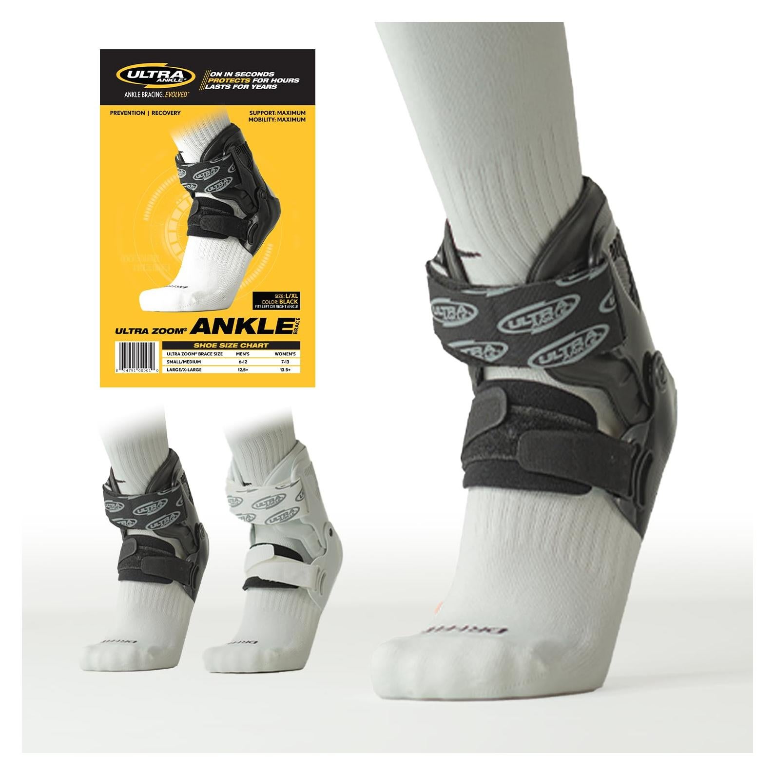 Férula para Tobillo Ultra Zoom Grande/Extra Grande - Negro