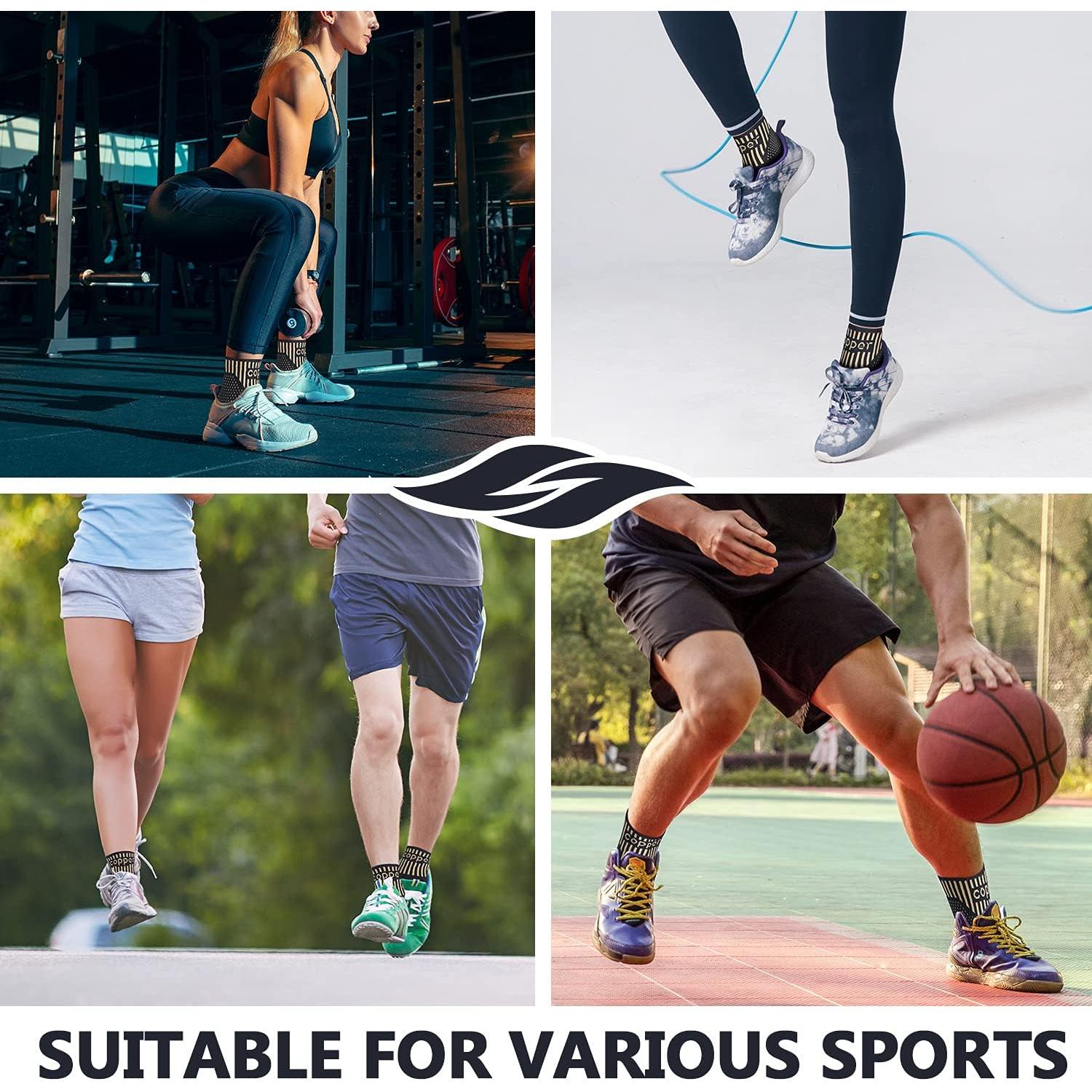 Soporte de Tobillo de Cobre Lusenone XL para Alivio del Dolor