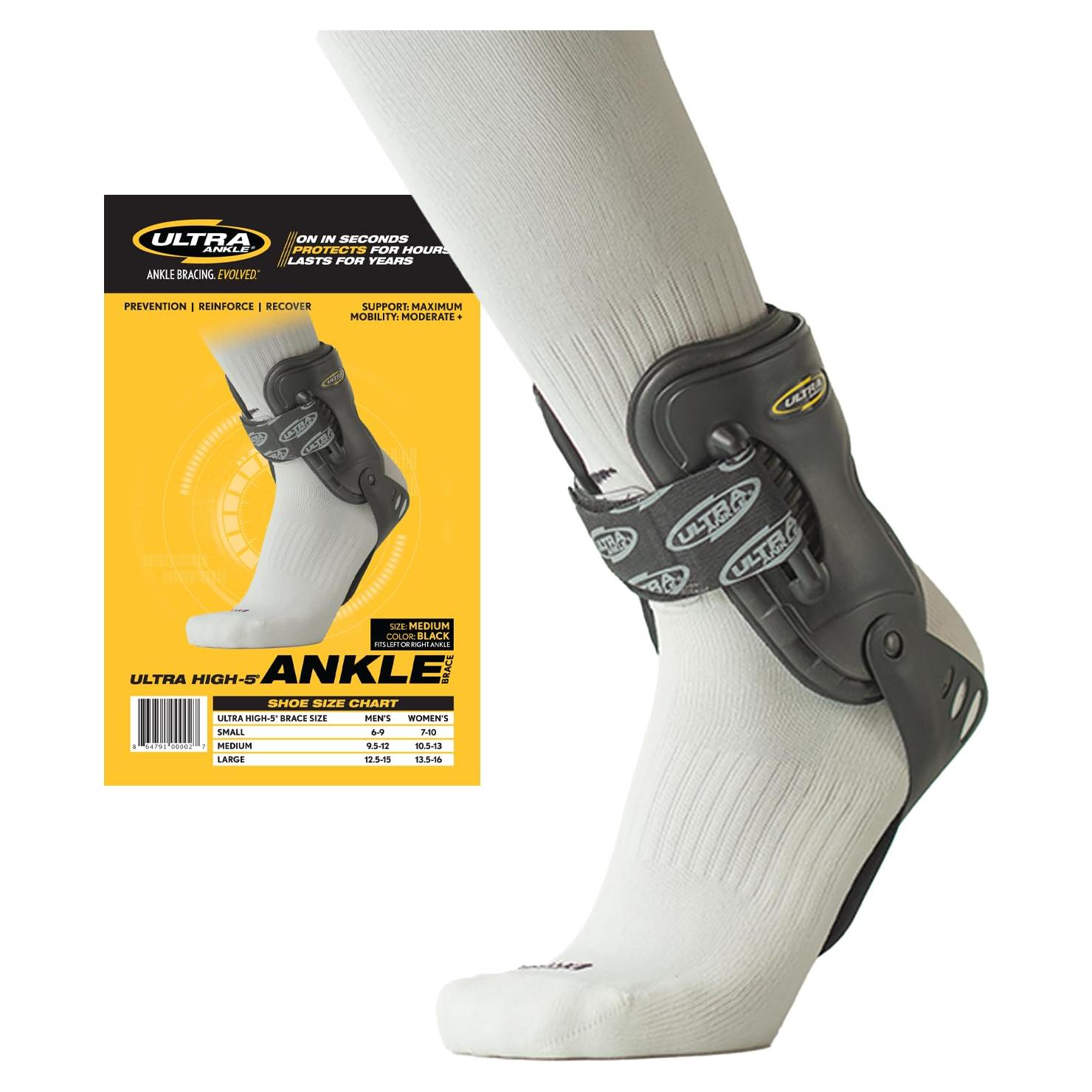 Soporte para Tobillo Ultra Tobillo High-5 Mediano Negro