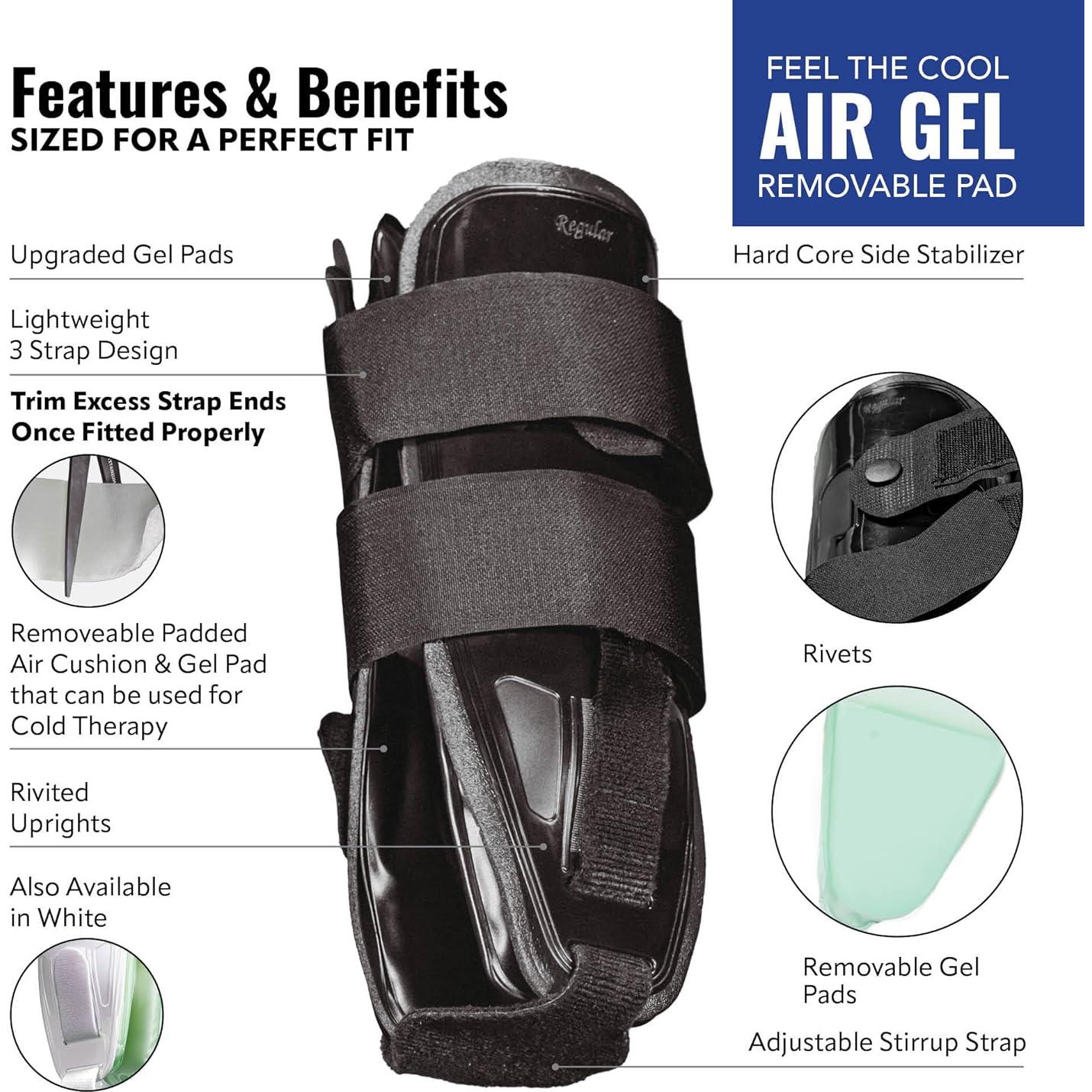 Férula de Tobillo AnklePro Air Gel, Soporte Regular Blanco