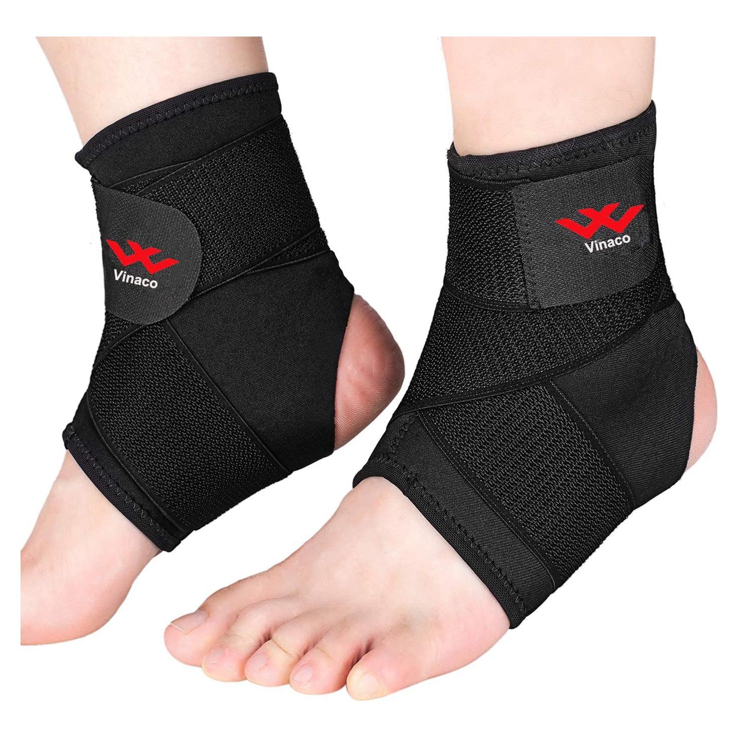 Férula de Tobillo Vinaco Ajustable - Soporte Transpirable (2 Pcs)