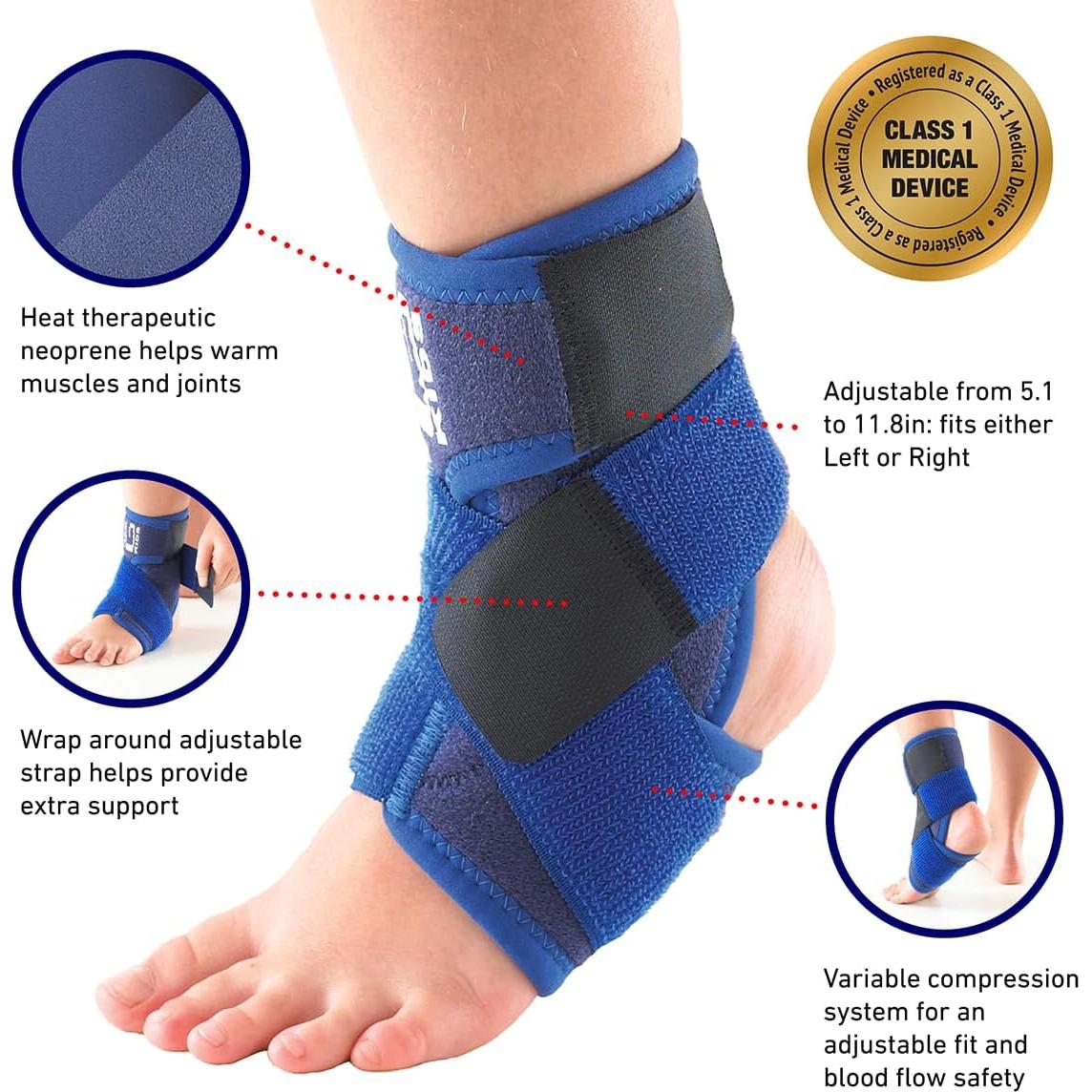 Férula para Tobillo Neo-G Niños - Soporte Ajustable Azul