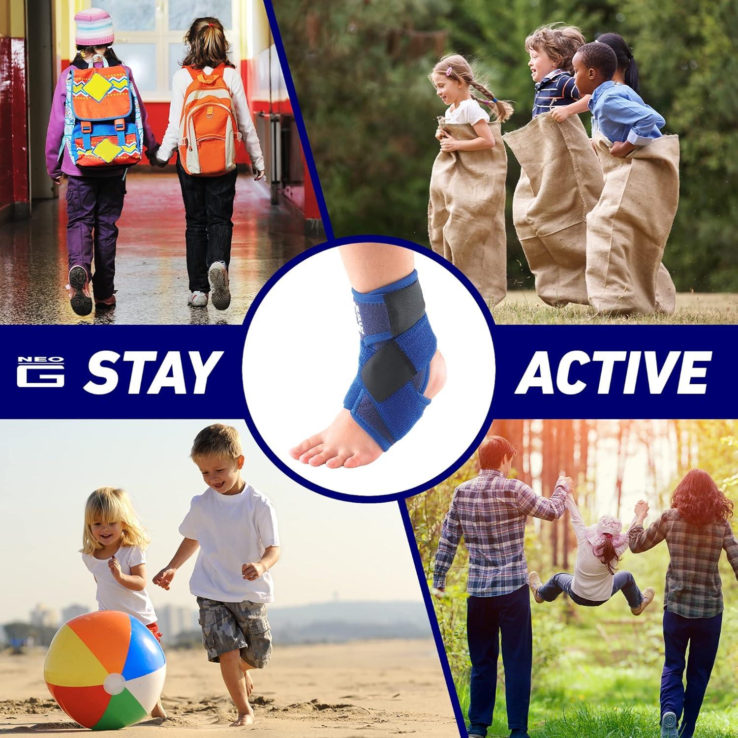 Férula para Tobillo Neo-G Niños - Soporte Ajustable Azul