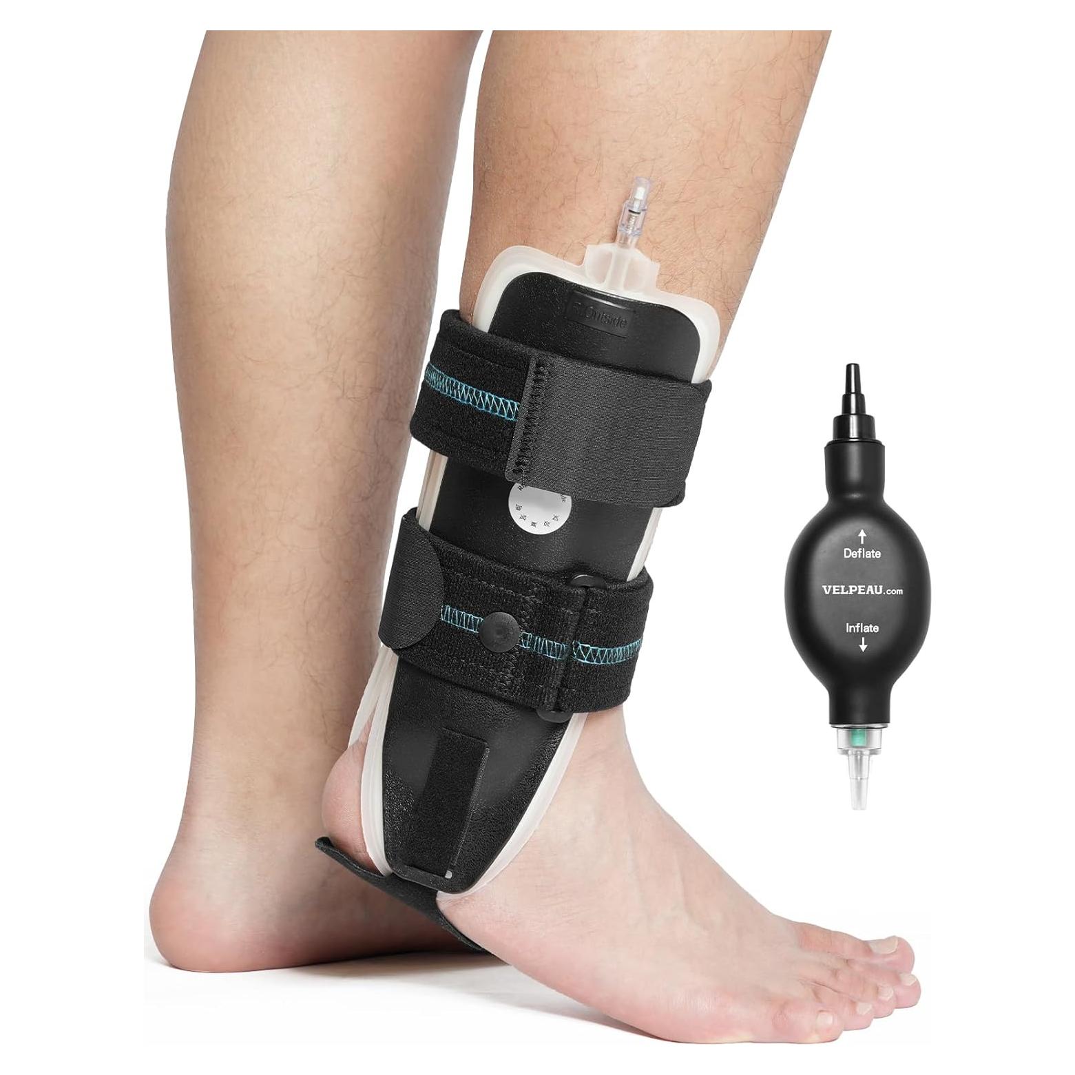 Soporte de Tobillo Velpeau Inflable para Esguince Pie Derecho