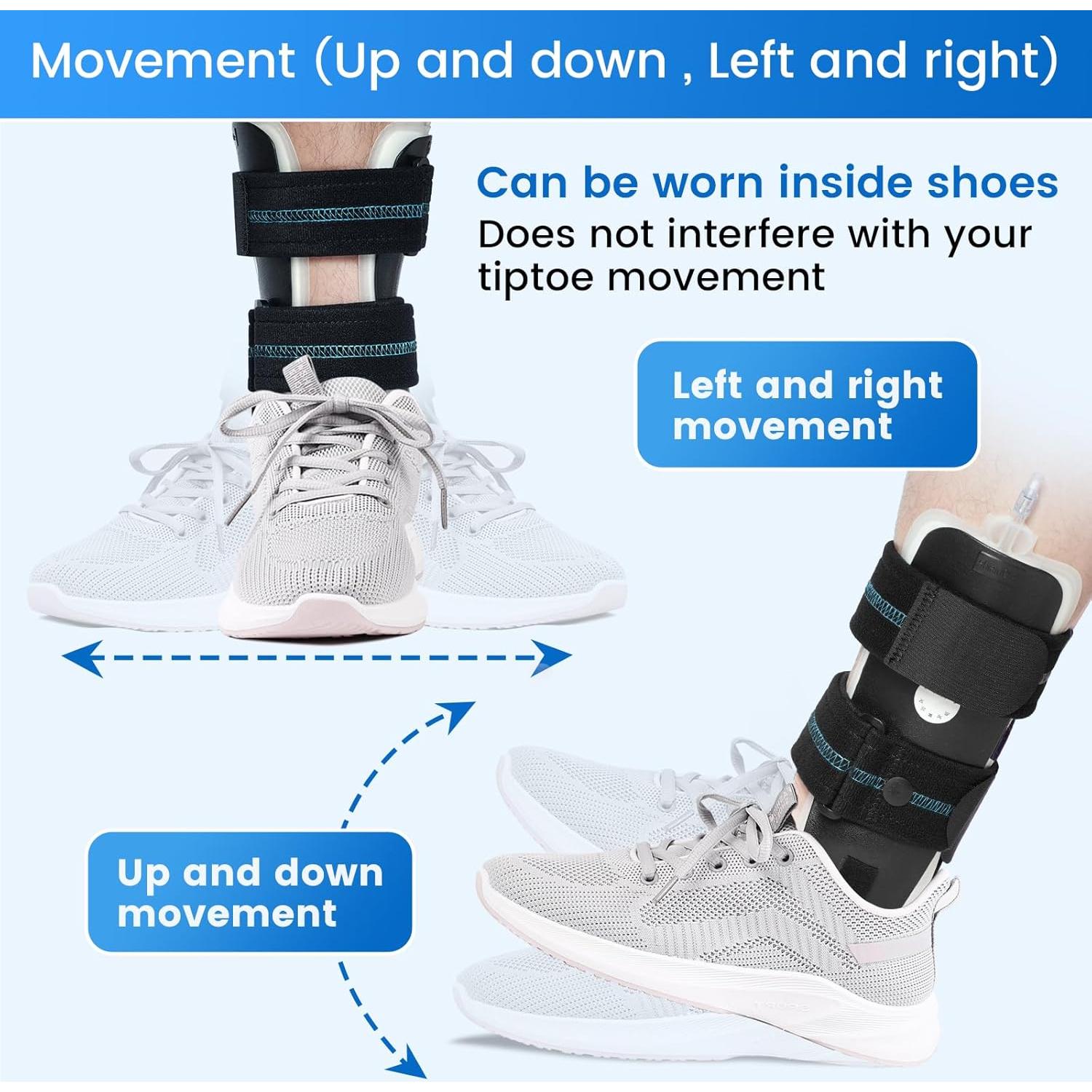 Soporte de Tobillo Velpeau Inflable para Esguince Pie Derecho