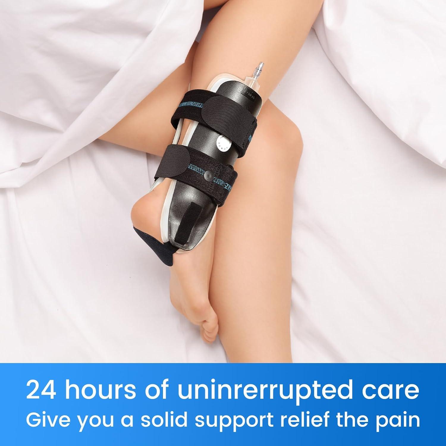 Soporte de Tobillo Velpeau Inflable para Esguince Pie Derecho