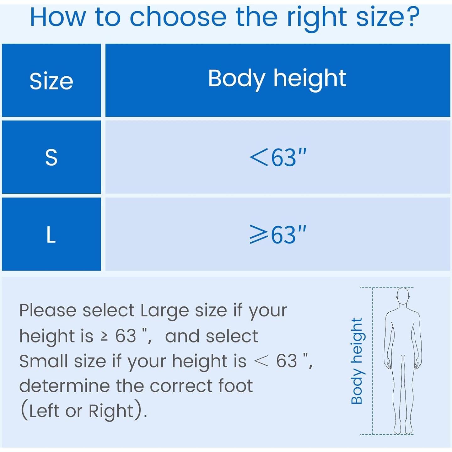 Soporte de Tobillo Velpeau Inflable para Esguince Pie Derecho