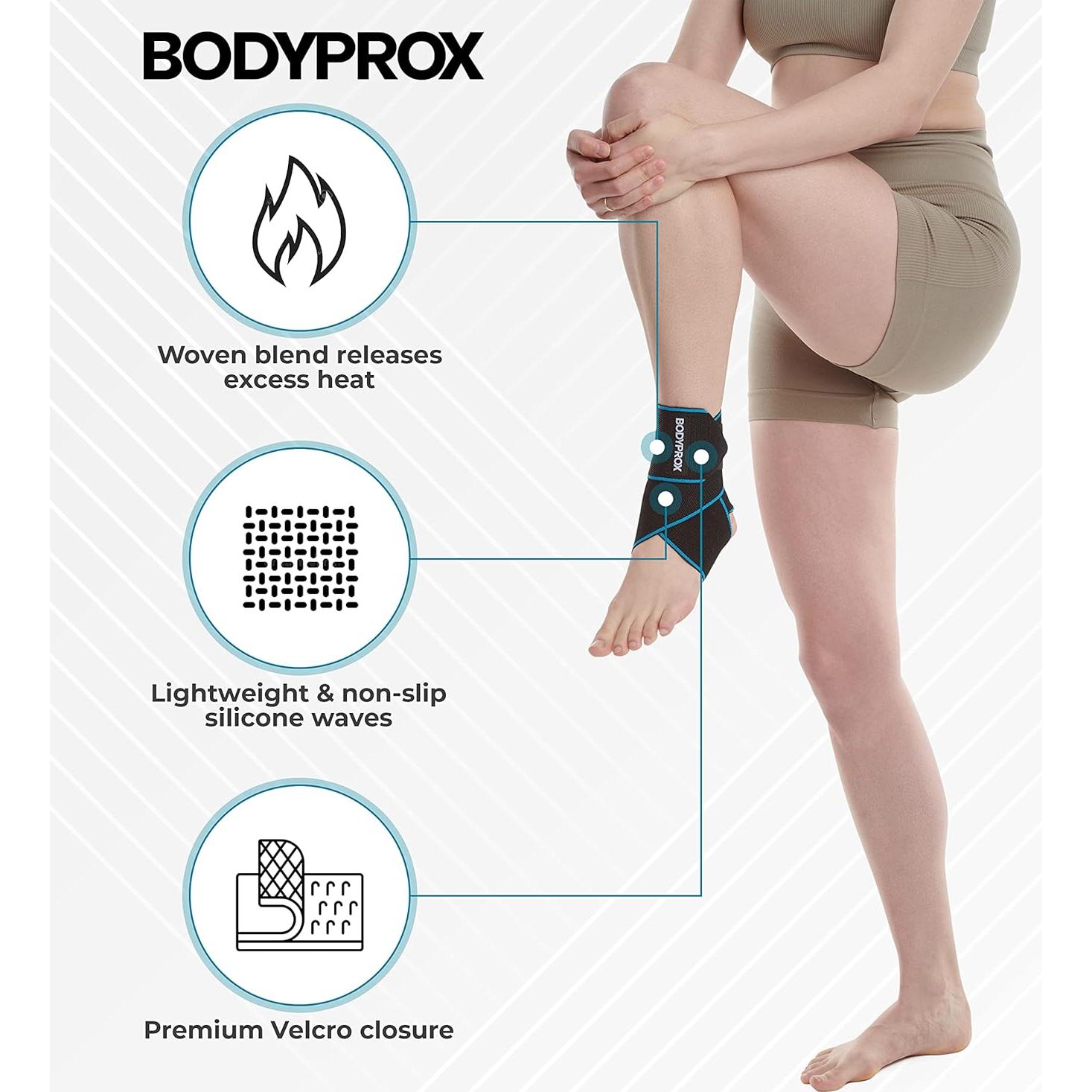 Faja de Soporte para Tobillo Bodyprox - 2 Paquetes, Ajustable