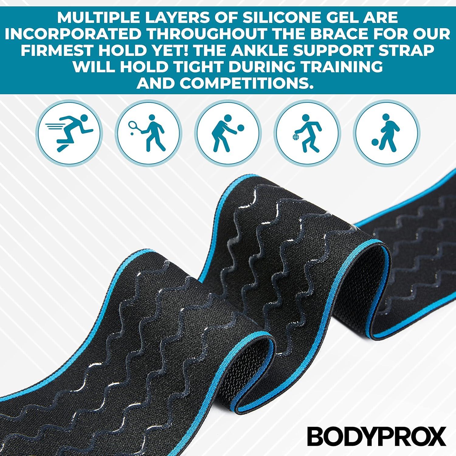 Faja de Soporte para Tobillo Bodyprox - 2 Paquetes, Ajustable