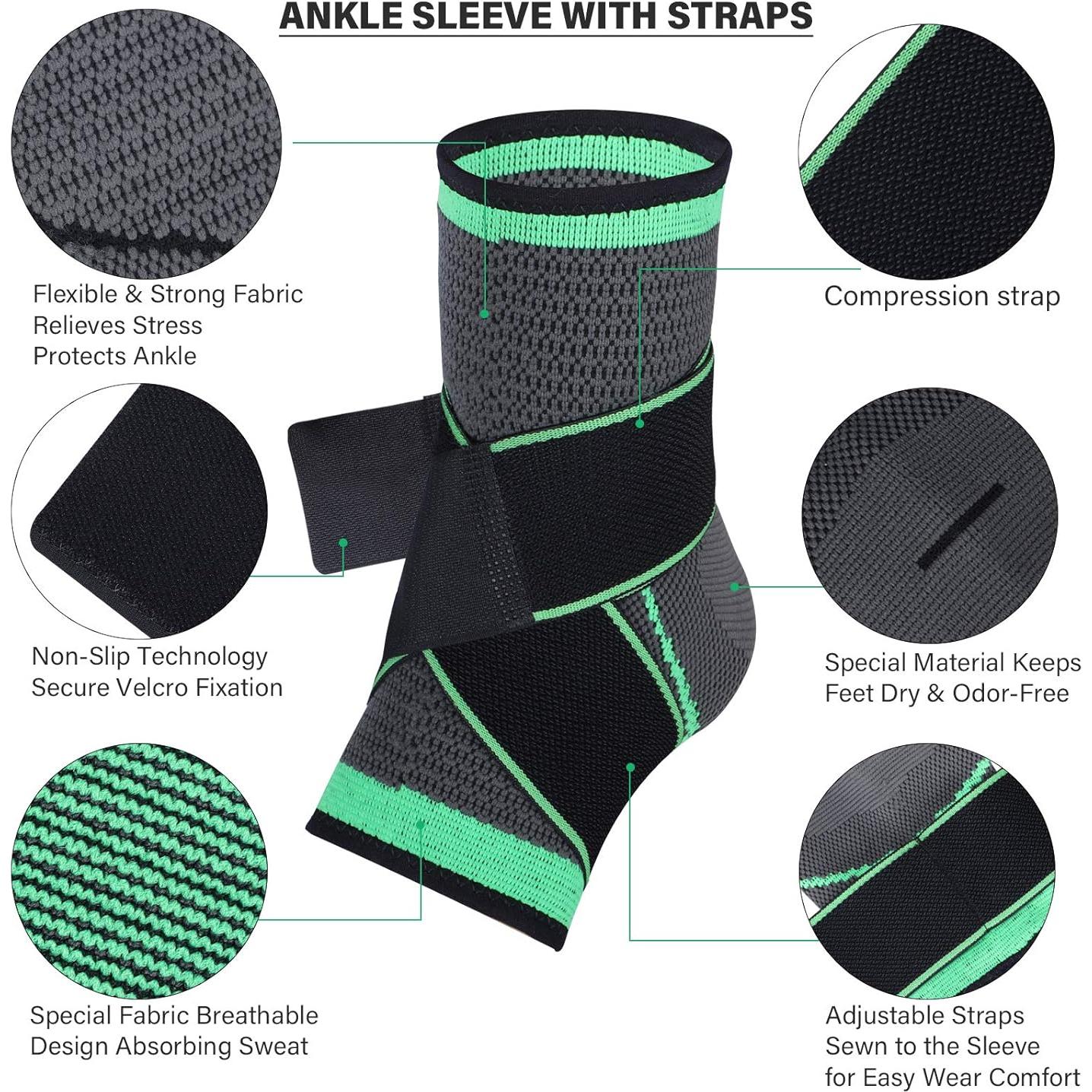 Soporte para Tobillo FDWYDZQ Ajustable X-Grande Compresión