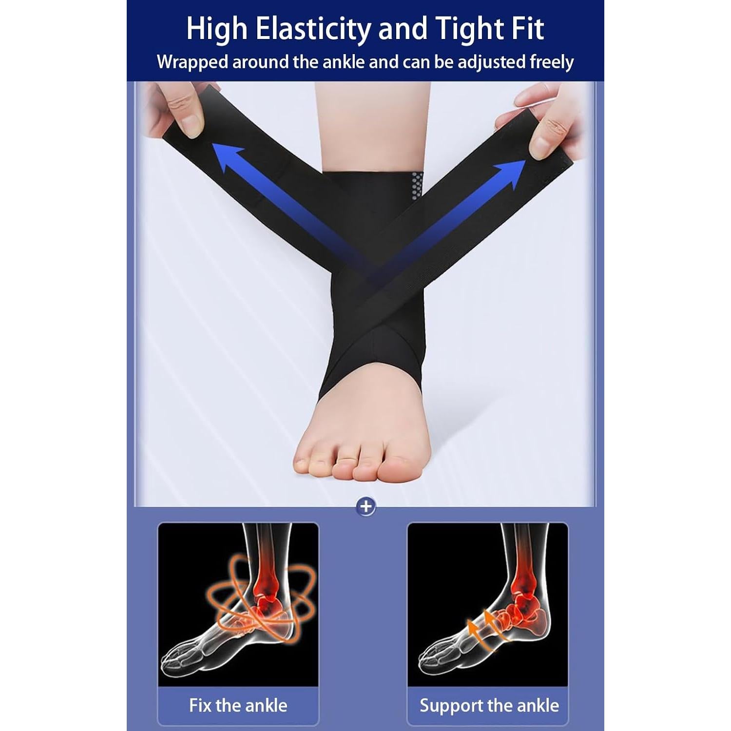 Férula de Tobillo Ajustable SUJAYU para Esguince - Mediano Beige