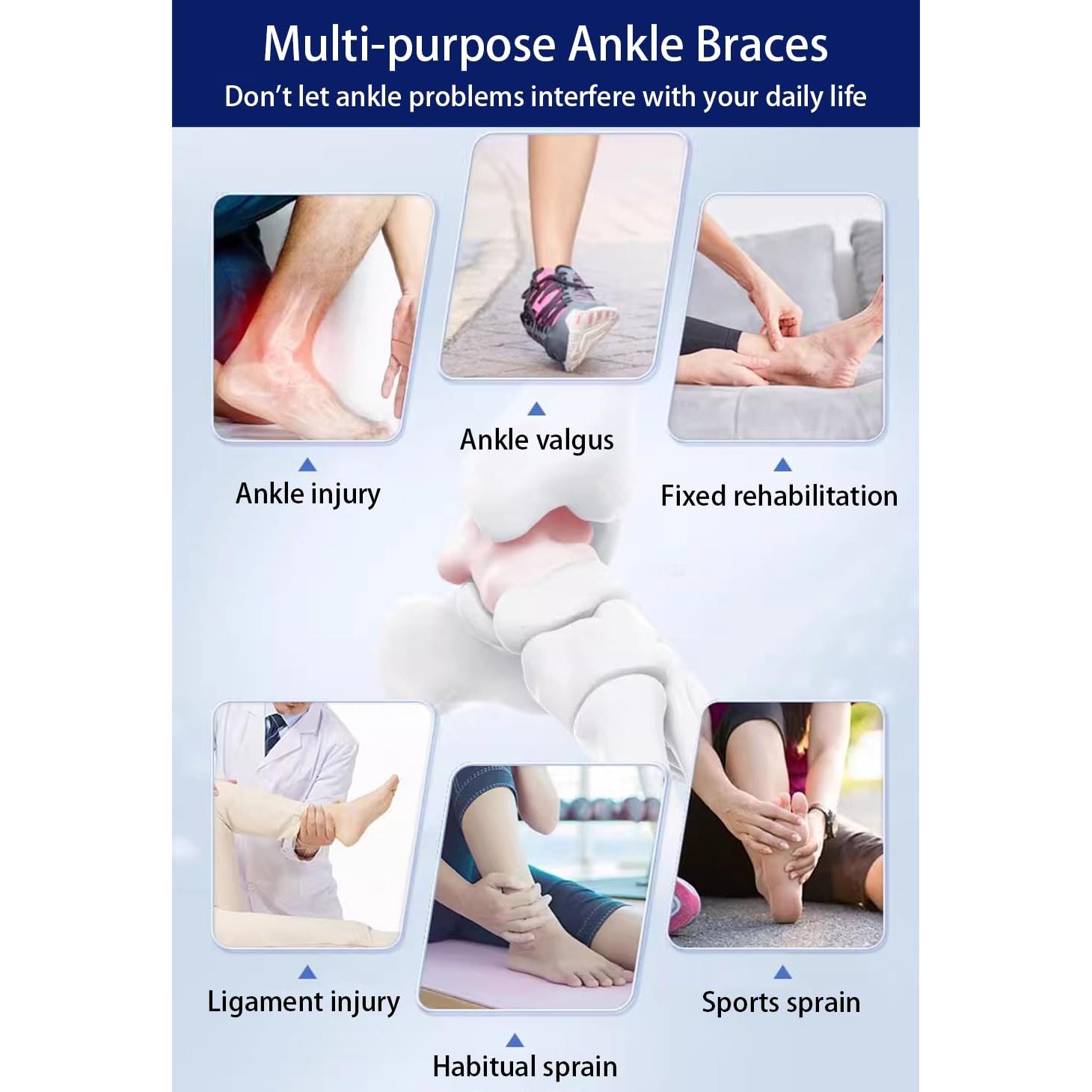 Férula de Tobillo Ajustable SUJAYU para Esguince - Mediano Beige