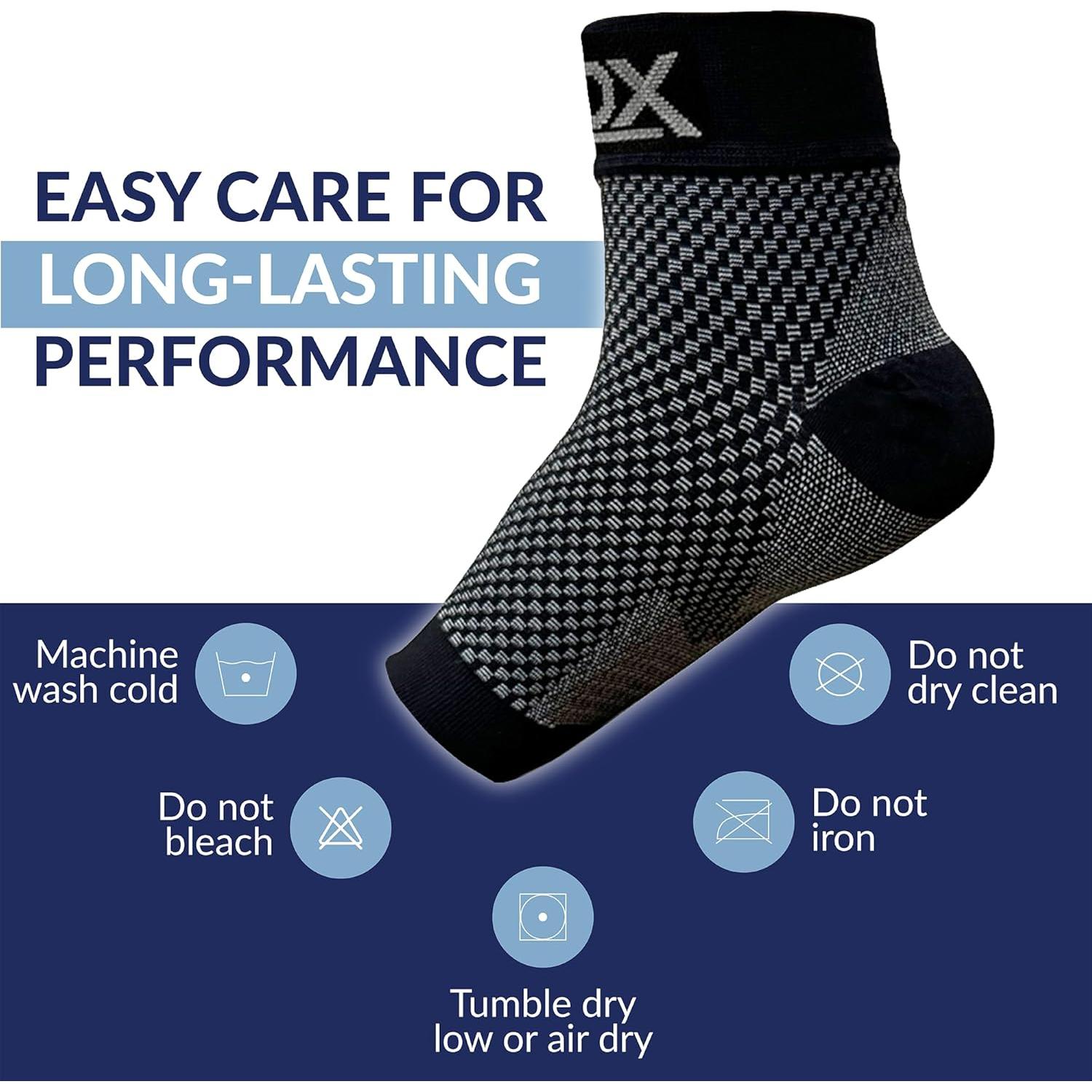 Calcetines de Compresión SB SOX para Fascitis Plantar - Negro Mediano