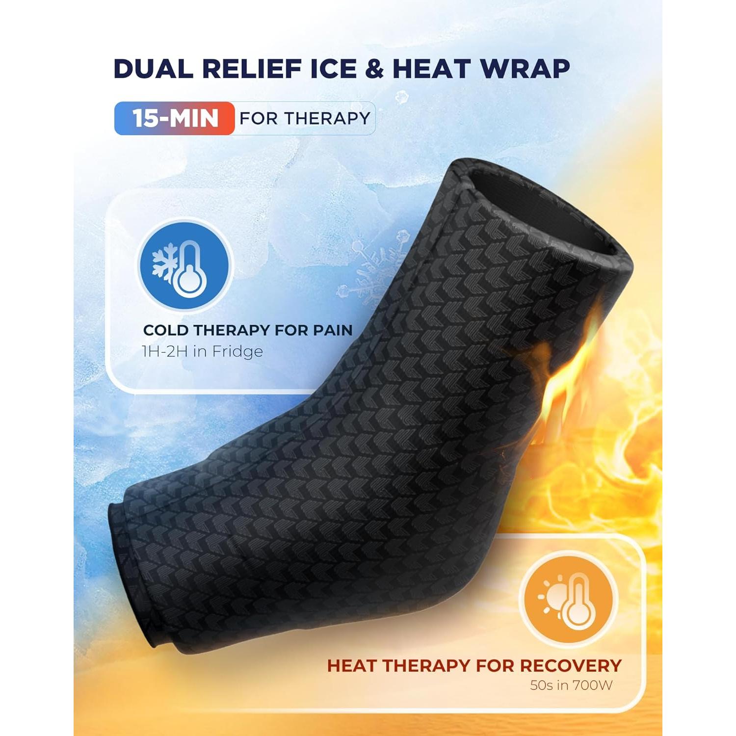 Funda de Hielo para Tobillo Luguiic XL con Gel Doble para Esguince