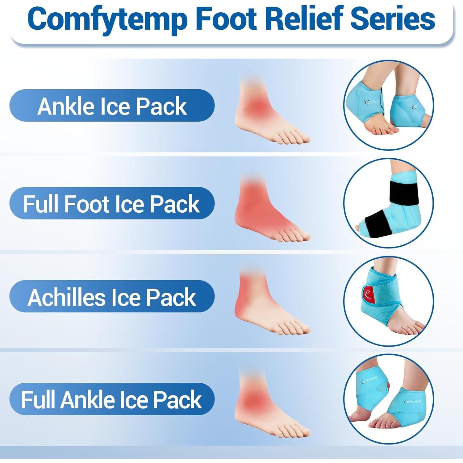 Funda de Hielo para Tobillo Comfytemp Grande 22cm Alivio Dolor