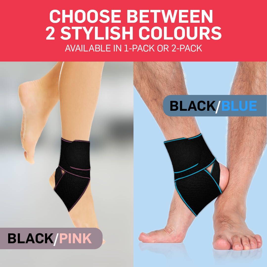 Soporte para Tobillo Dr. Arthritis Rosa 2 Paquete - Estabilizador