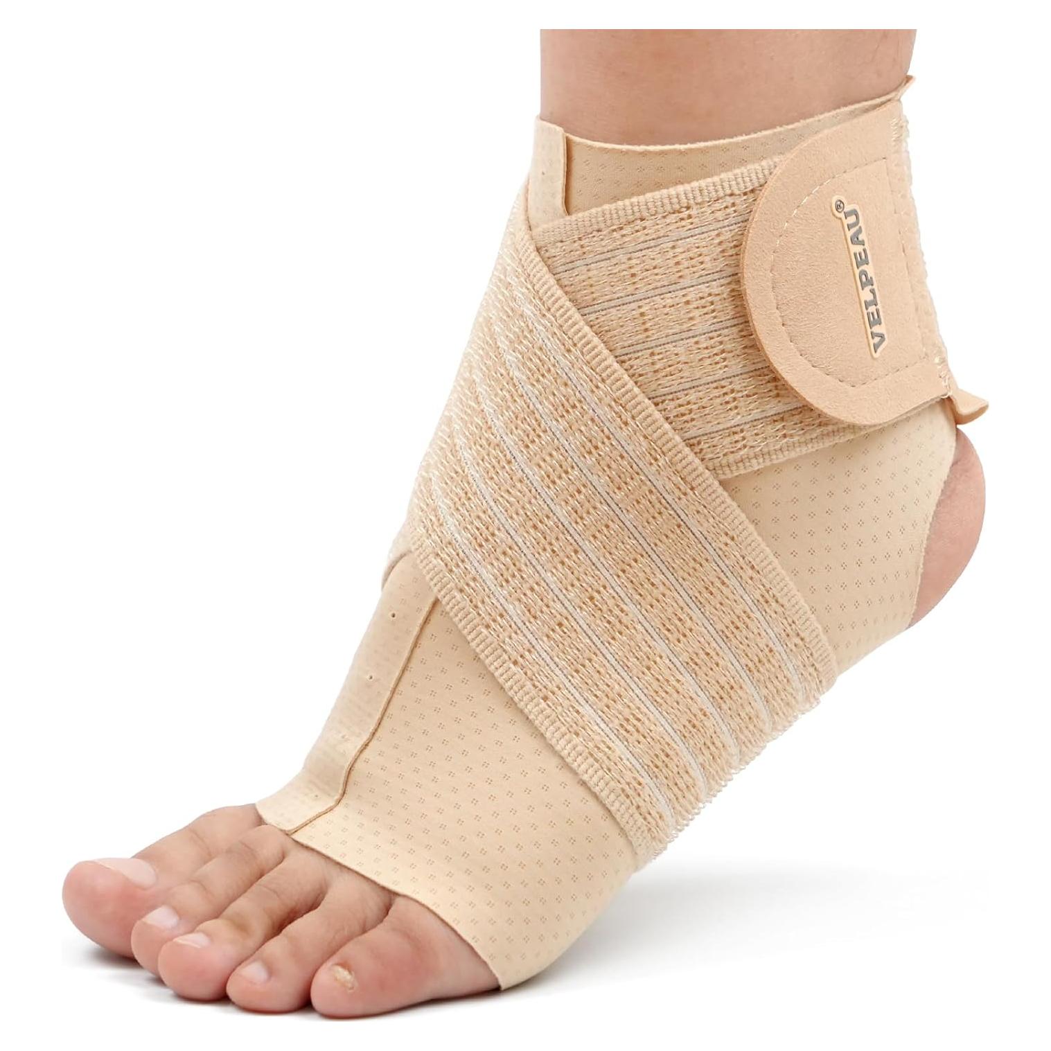 Faja de Soporte para Tobillo Velpeau Caqui Regular Compresión