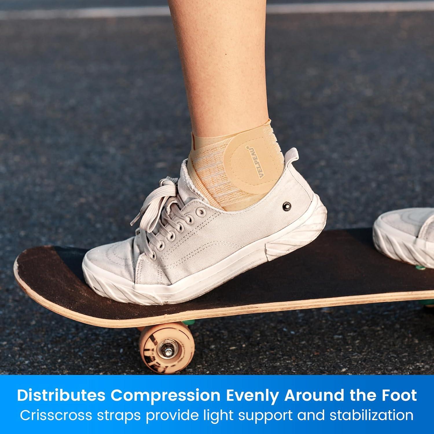 Faja de Soporte para Tobillo Velpeau Caqui Regular Compresión