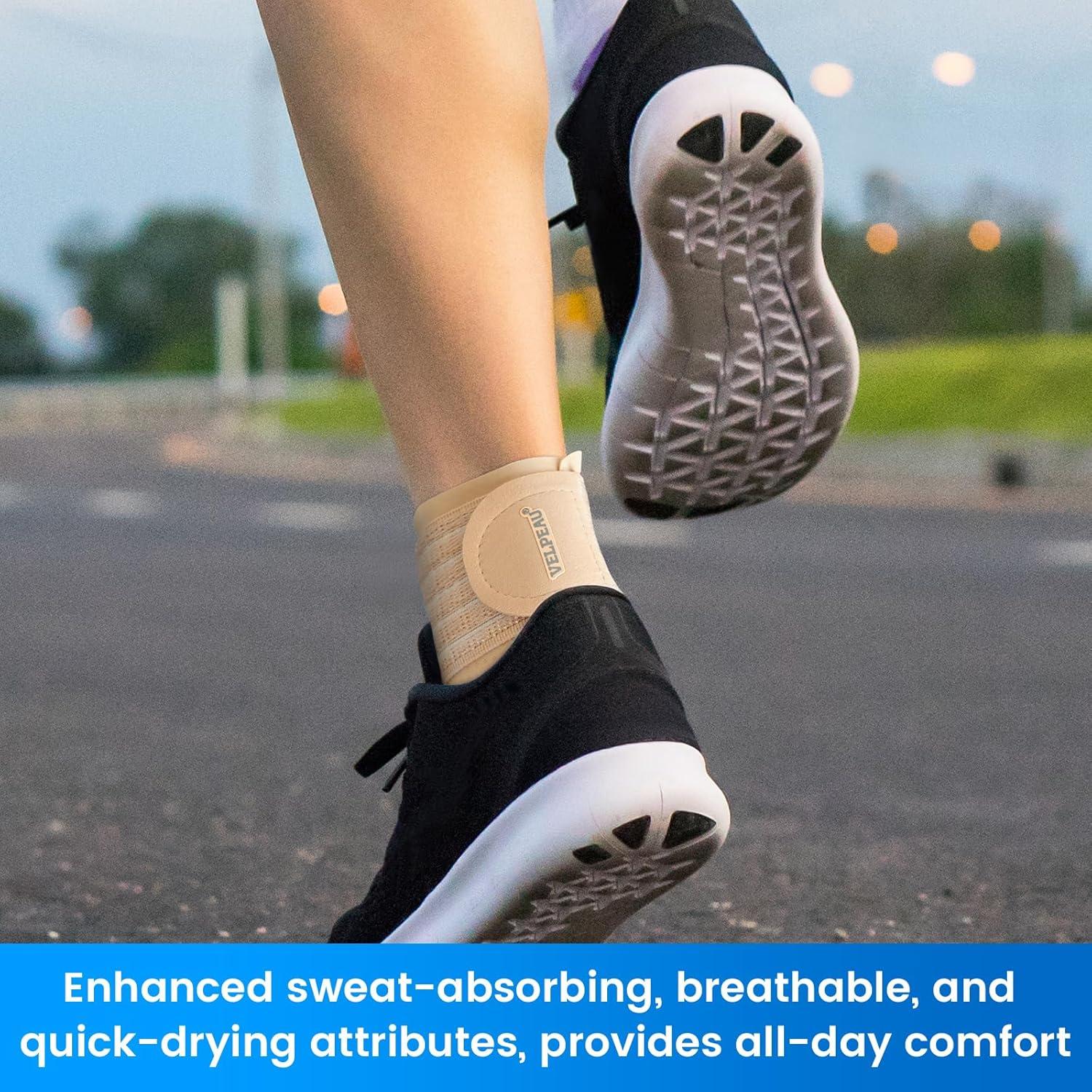 Faja de Soporte para Tobillo Velpeau Caqui Regular Compresión