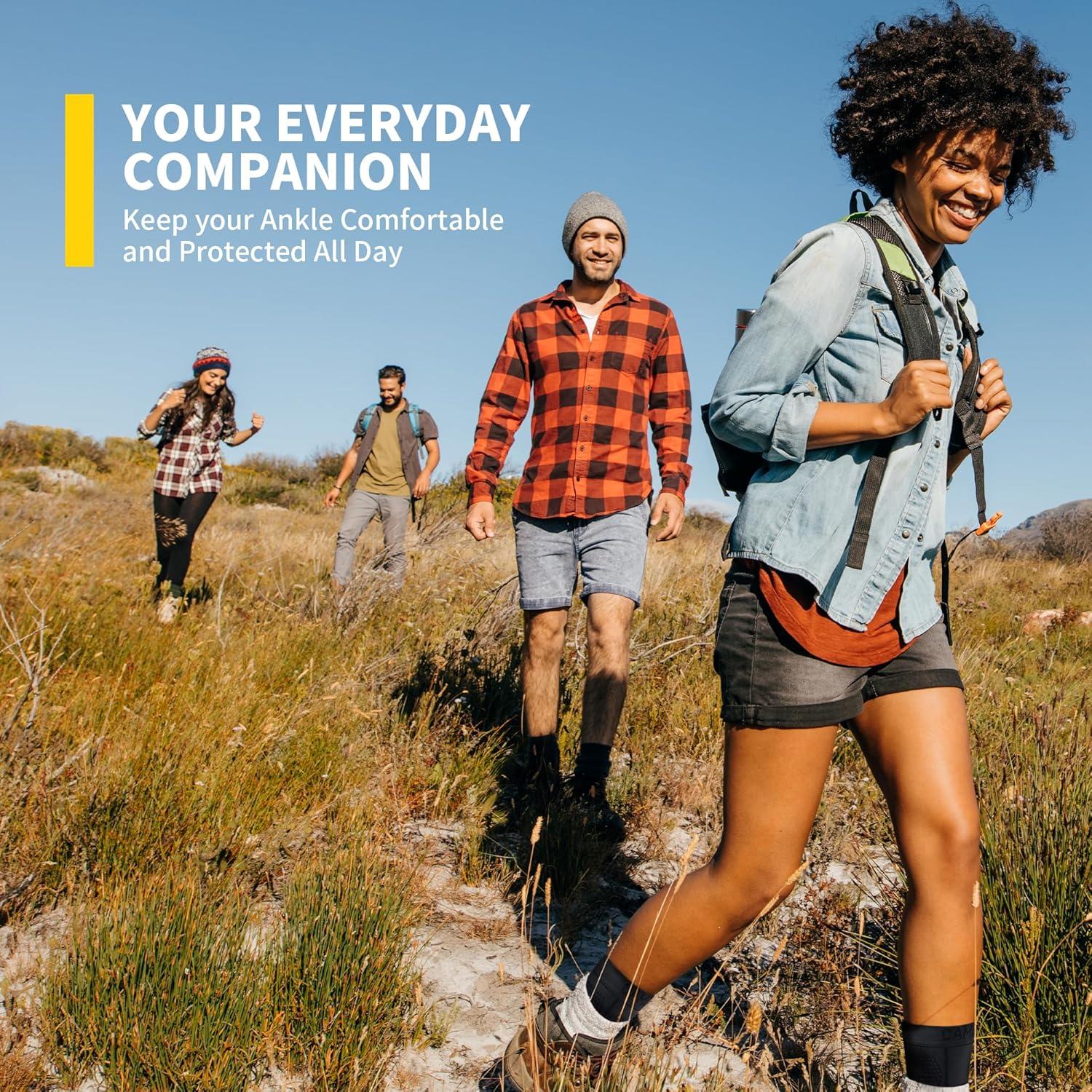 Soportes para Tobillo CAMBIVO - Compresión Moderada - Negro