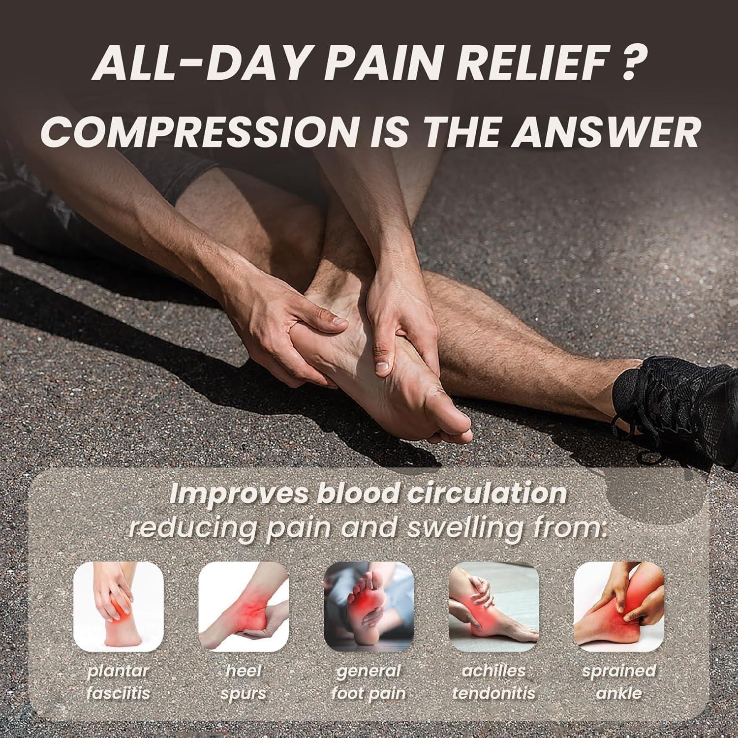 Calcetines de Compresión WANDER para Fascitis Plantar - 2 Pares