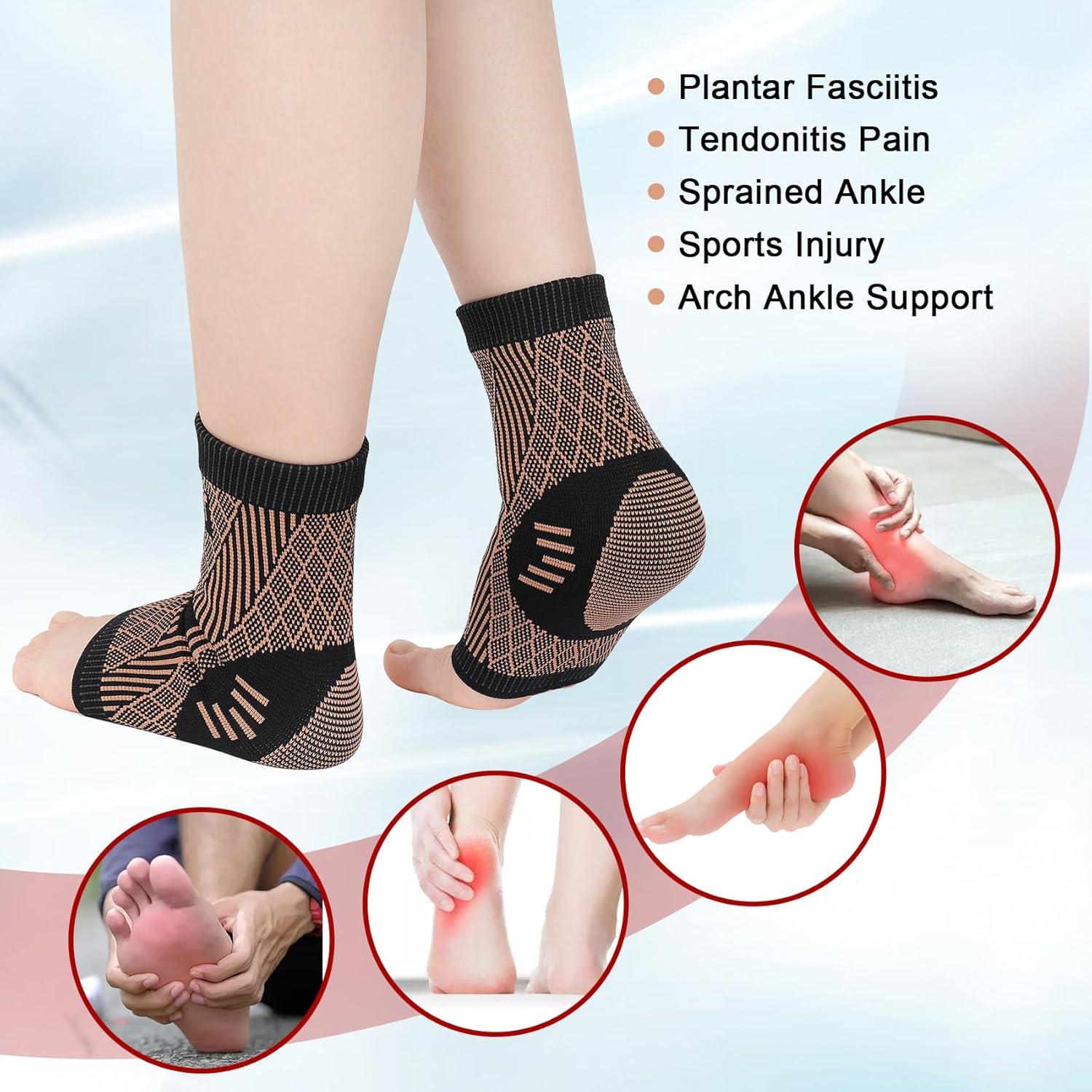 Soporte de Tobillo Vigorwise con Cobre - Férula y Compresión