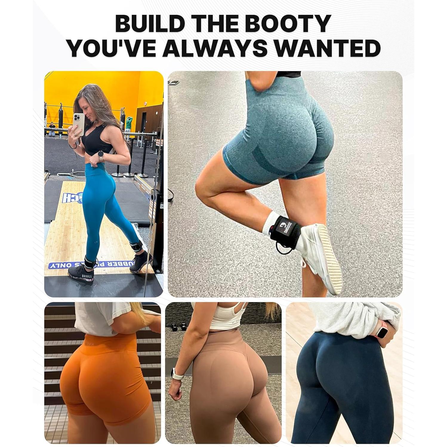 Estribos de Tobillo DMoose Fitness - Acolchado 8mm, Unisex