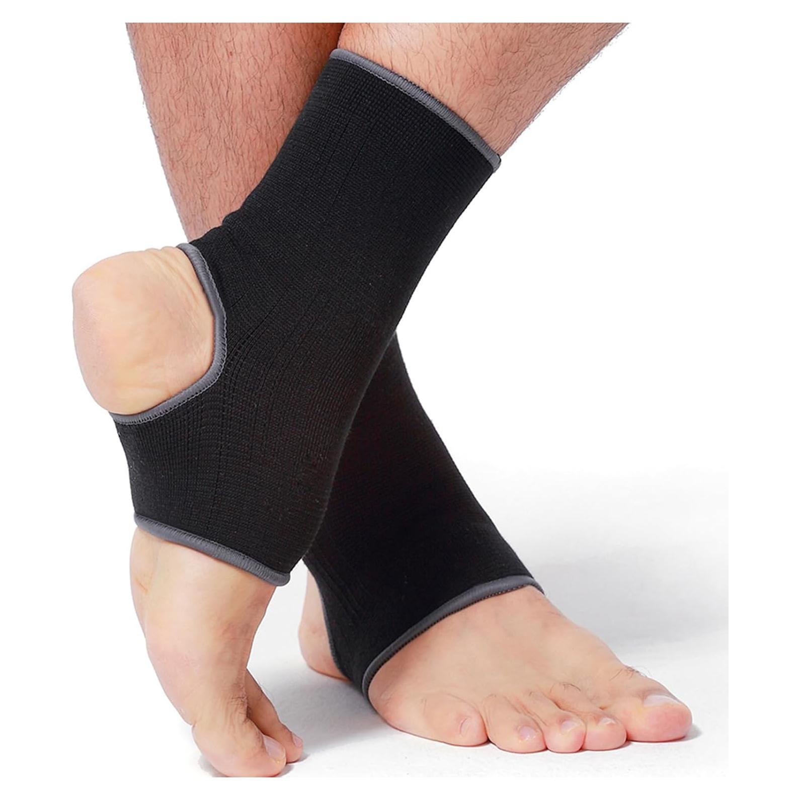 Manga de Soporte para Tobillo NeoTech Care - Compresión Media - Talla L - Color Negro