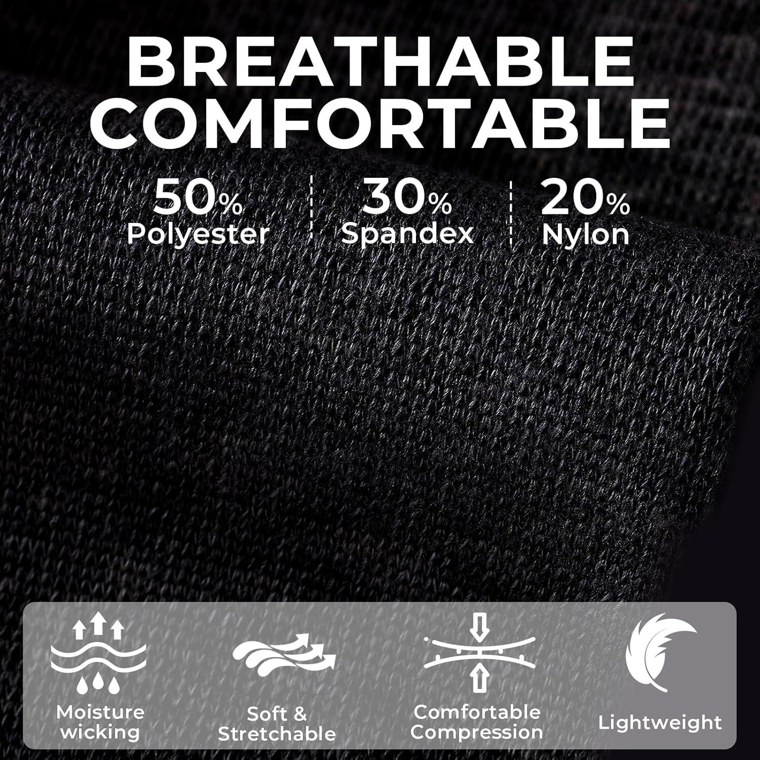 Manga de Soporte para Tobillo NeoTech Care - Compresión Media - Talla L - Color Negro