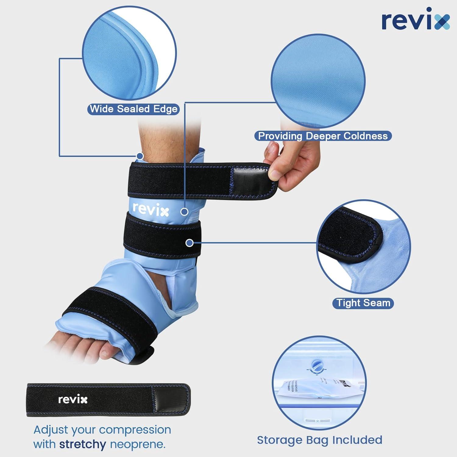 Funda de Hielo para Tobillo REVIX REX169-1 Alivio Dolor 0.9kg