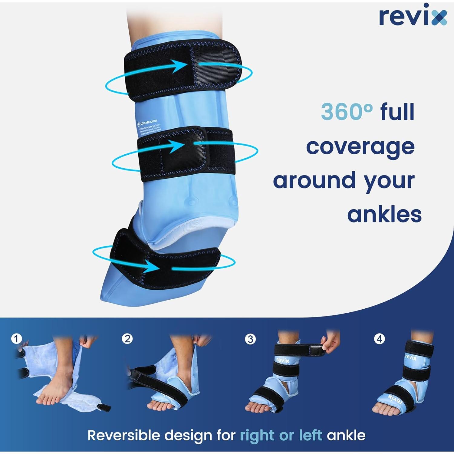 Funda de Hielo para Tobillo REVIX REX169-1 Alivio Dolor 0.9kg