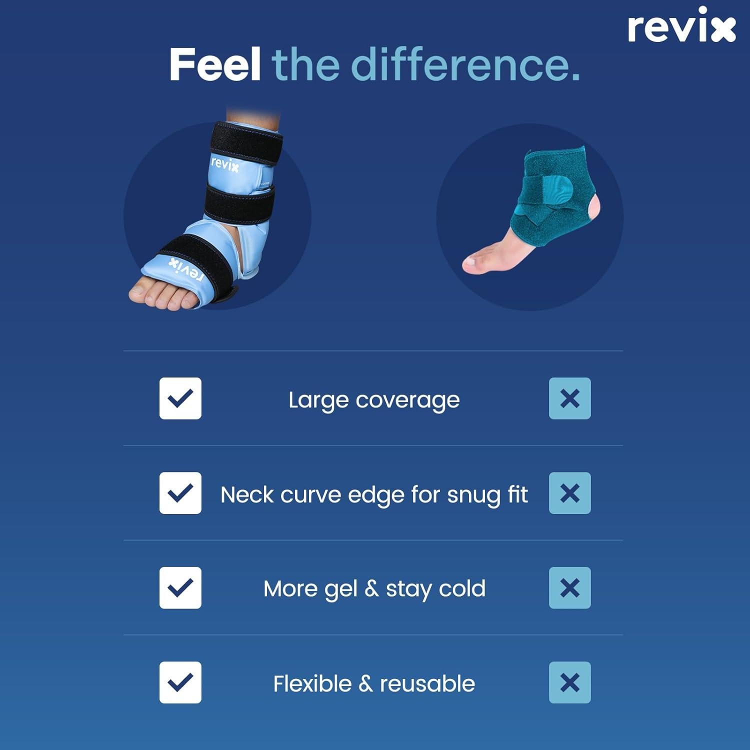 Funda de Hielo para Tobillo REVIX REX169-1 Alivio Dolor 0.9kg