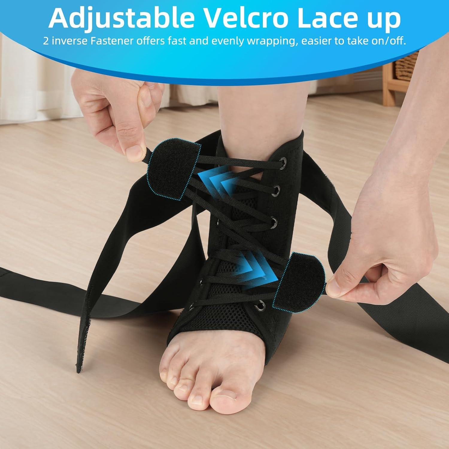 Férula de Tobillo TANGKA Mediana con Calcetines - Cierre Rápido
