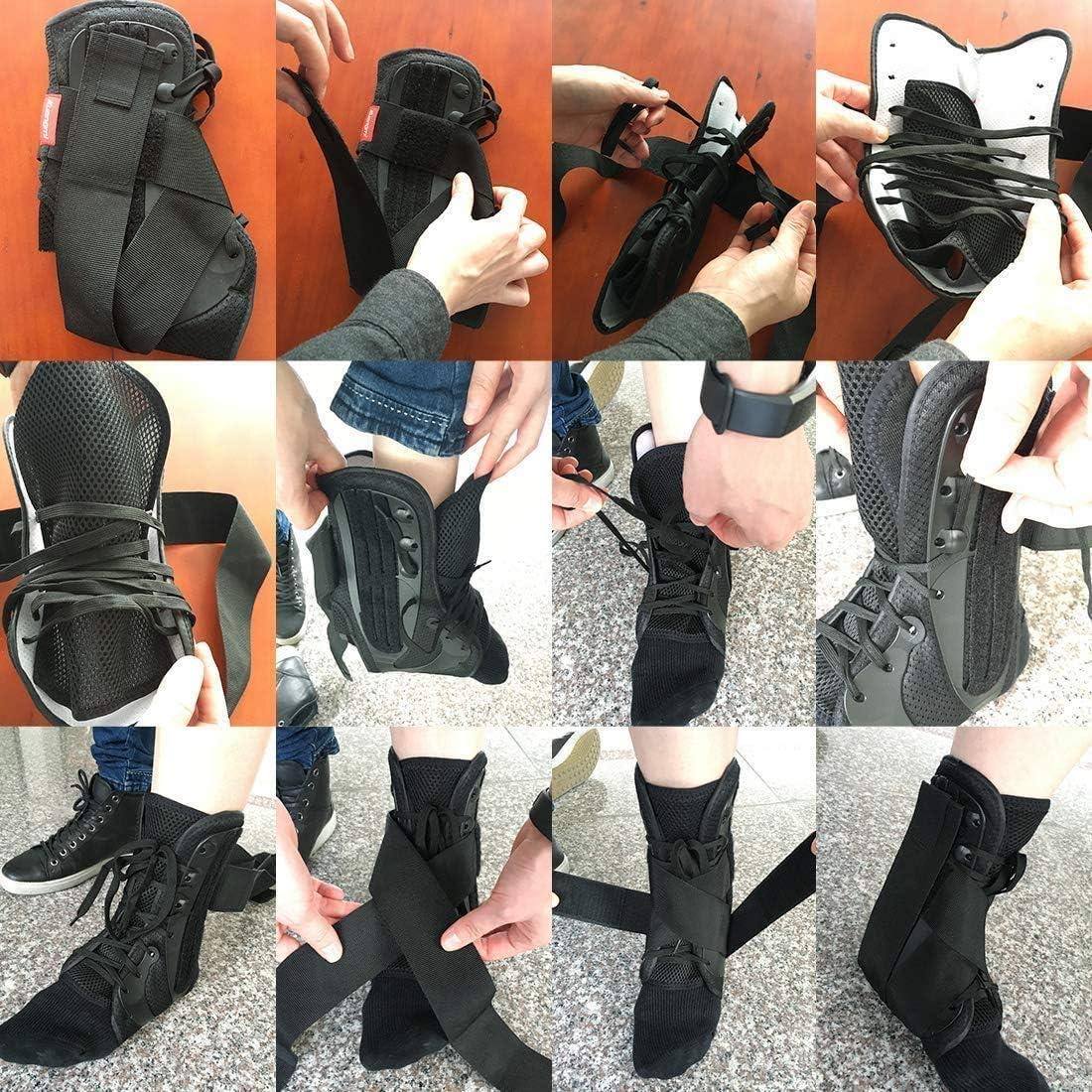 Faja de Tobillo Kuangmi con Estabilizadores y Cinturón S