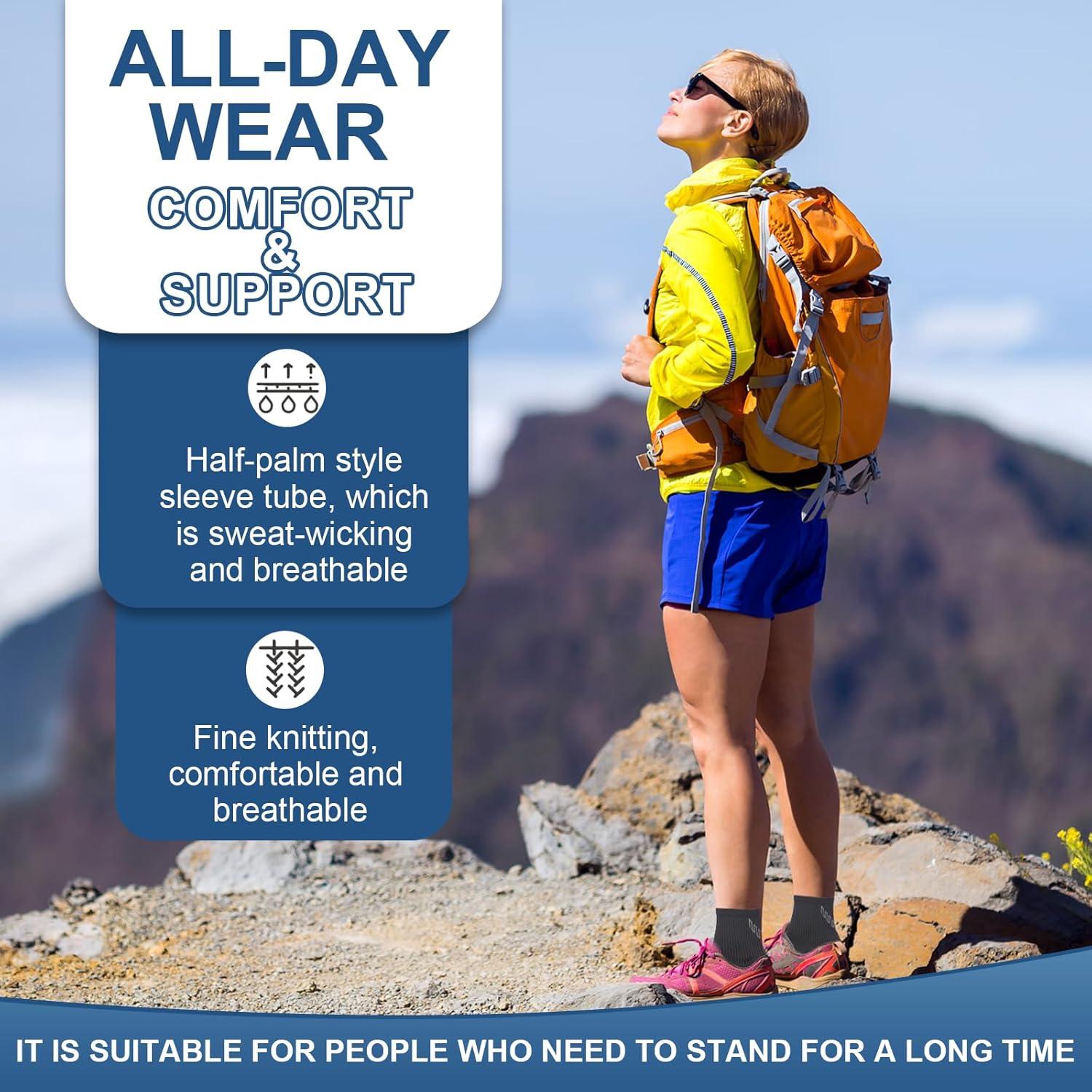 Calcetines de Compresión DRNAIETY para Tobillo Unisex L