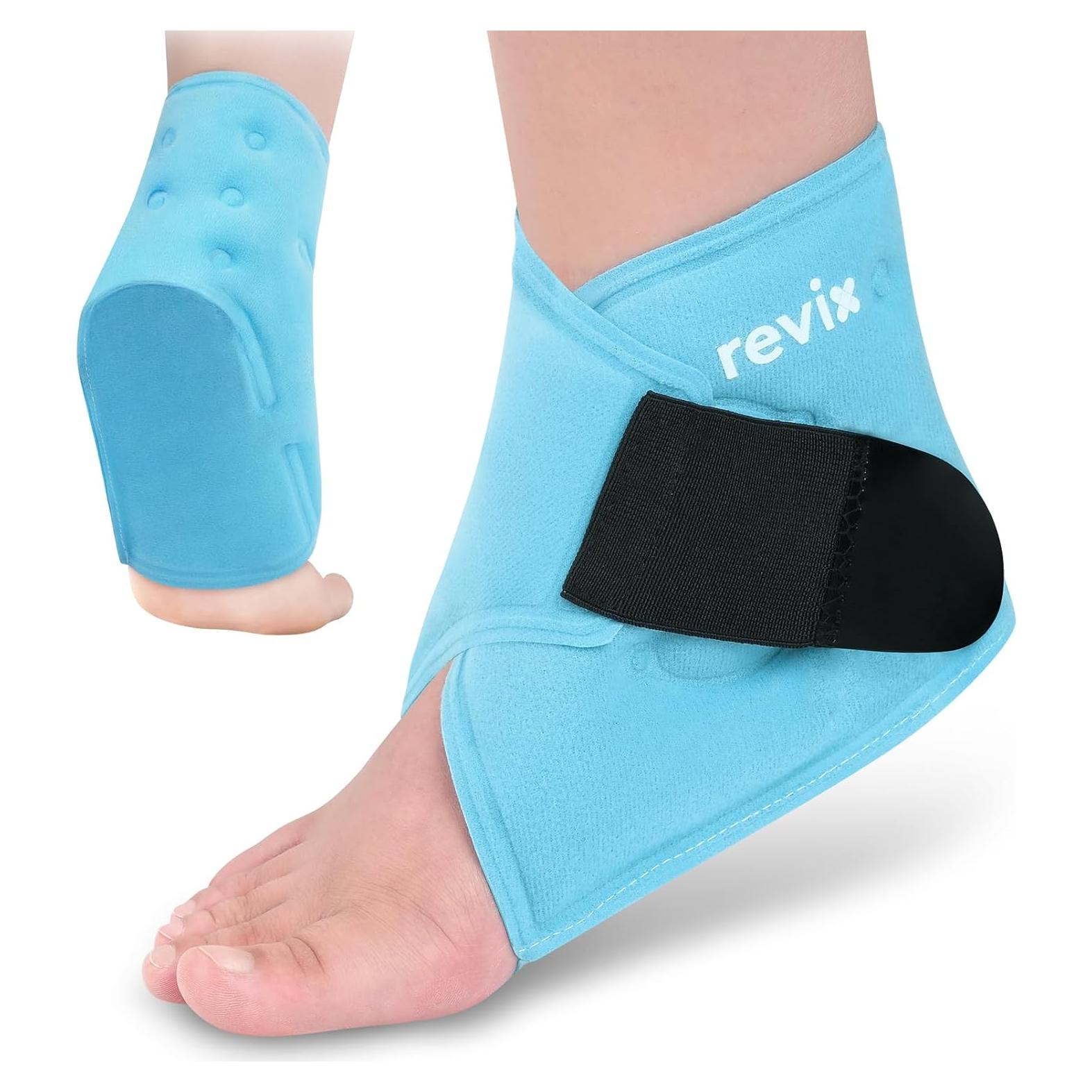 Funda de Hielo para Tobillo REVIX - Gel Frío Reutilizable 19.1x12.3cm