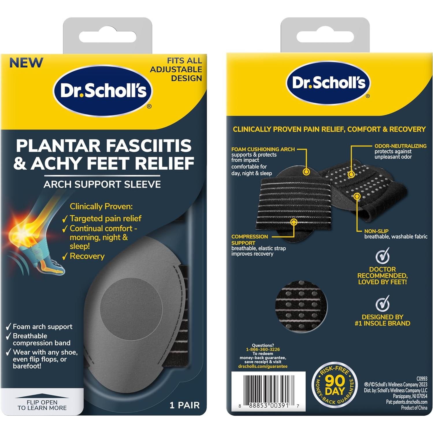 Manga de Soporte para Arco Dr. Scholl's Alivio Fascitis Plantar
