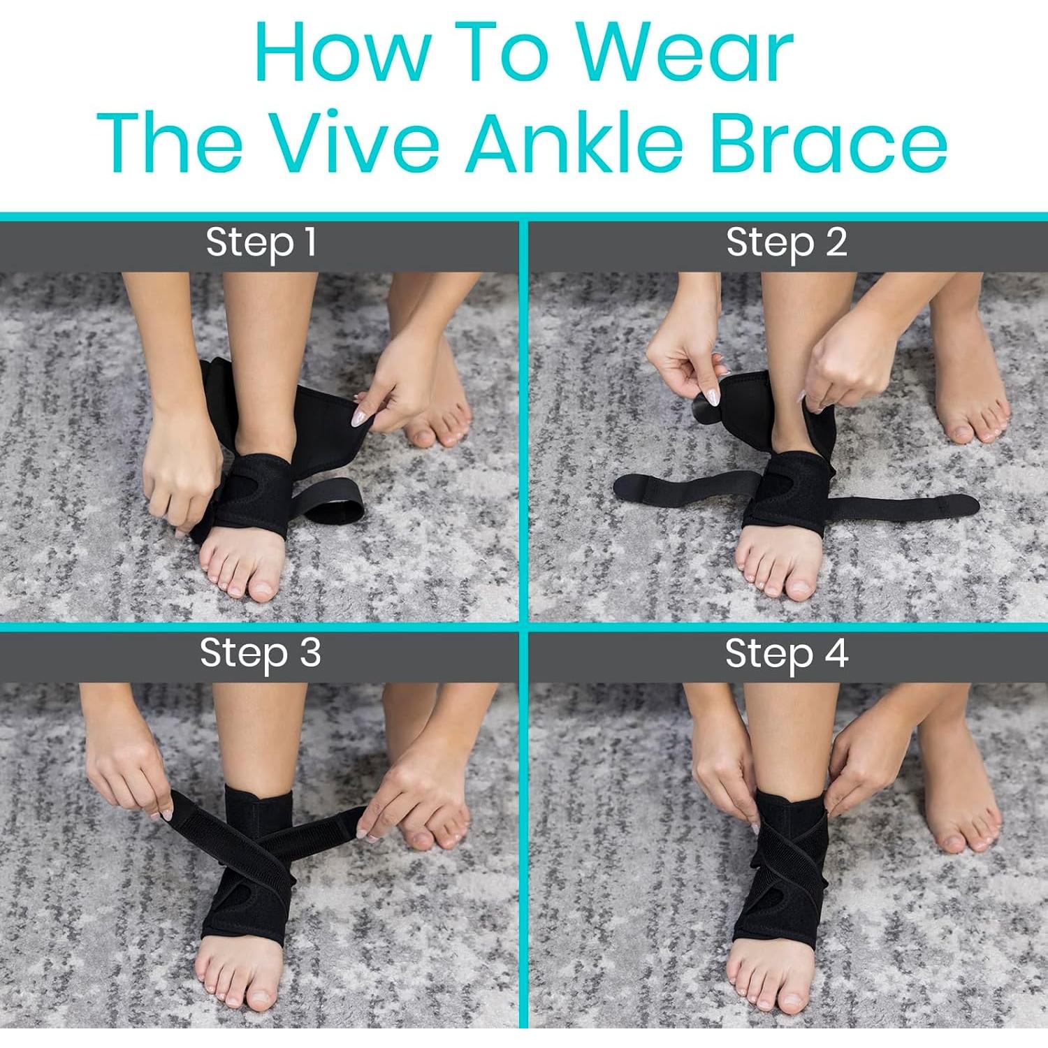 Faja de Tobillo Vive Health Ajustable para Esguinces y Lesiones