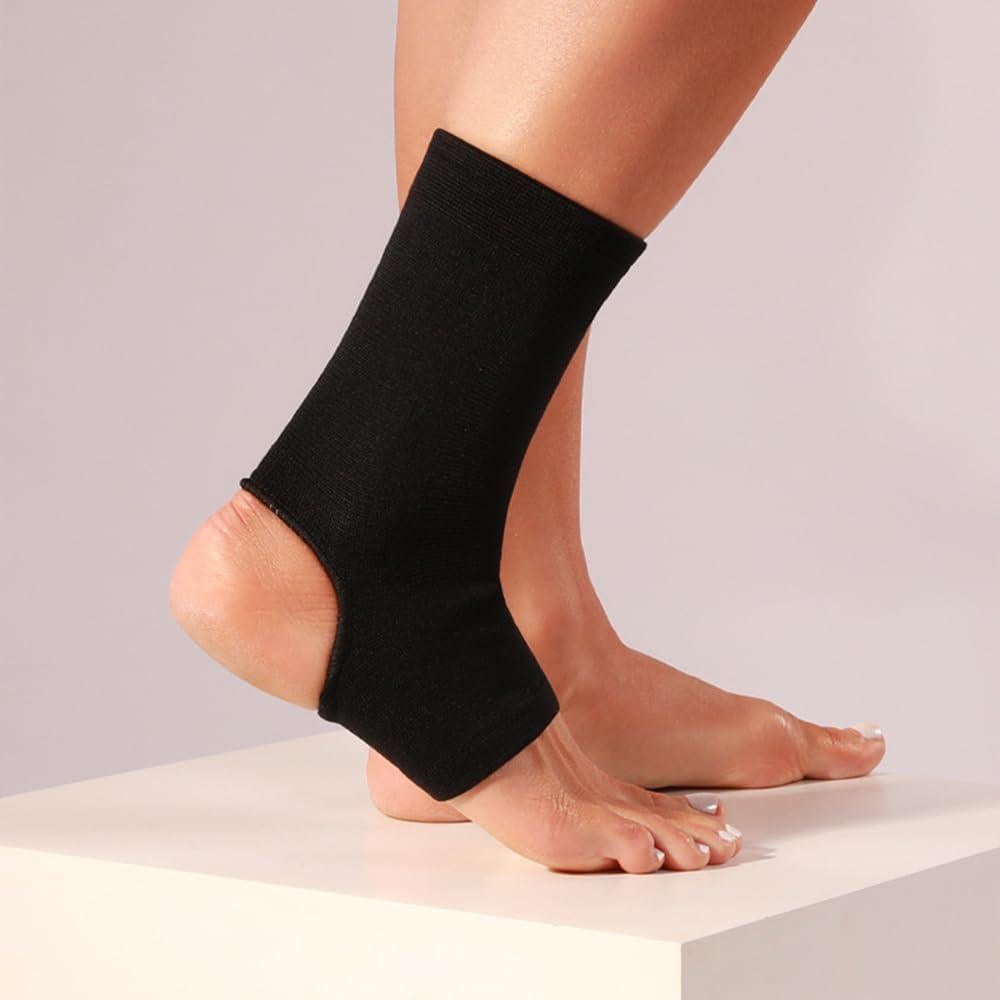 Mangas de Compresión para Tobillo WrtmyR - 2 Piezas XXL Negro