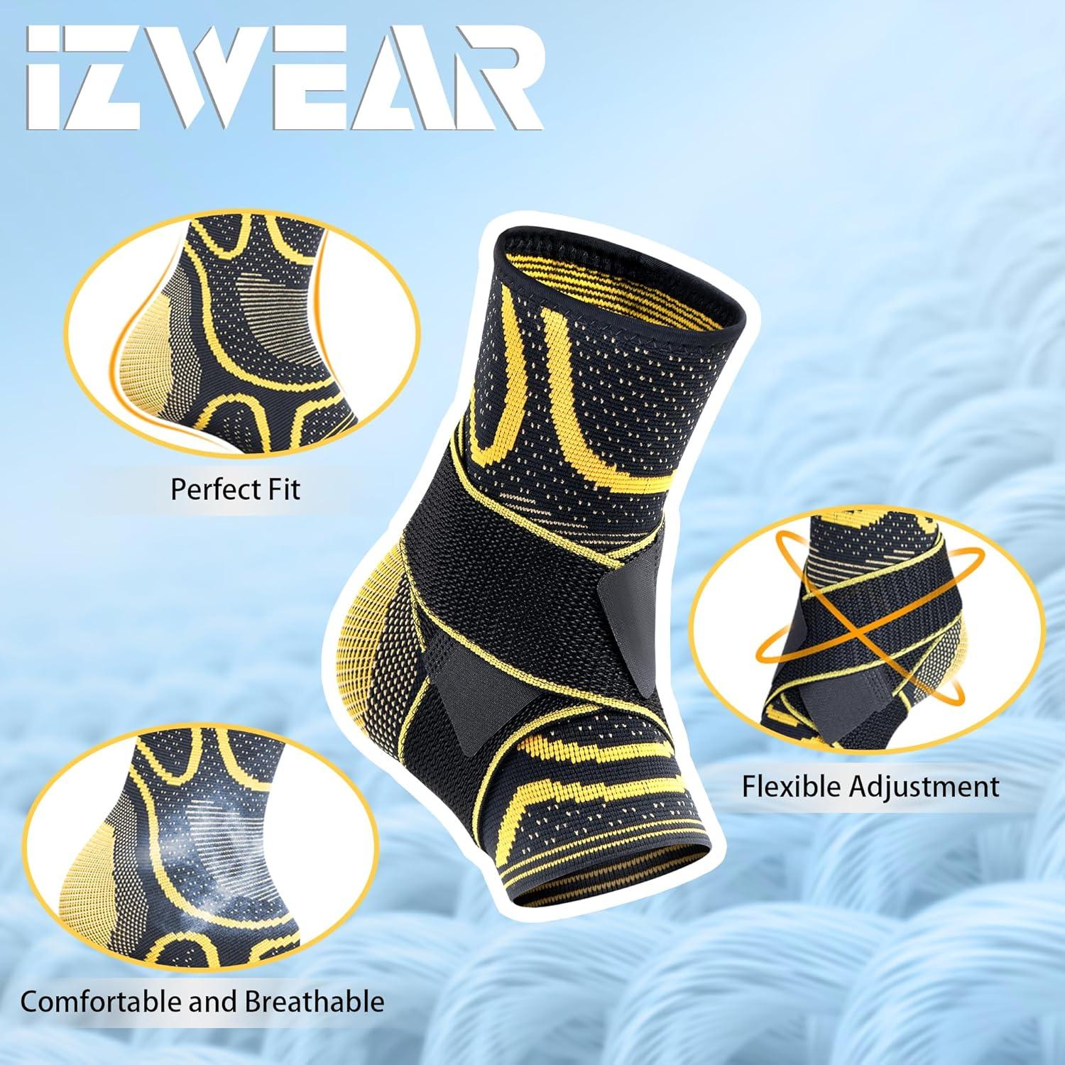 Férula para Tobillo IZWEAR con Correas - Soporte para Fascitis Plantar y Esguince