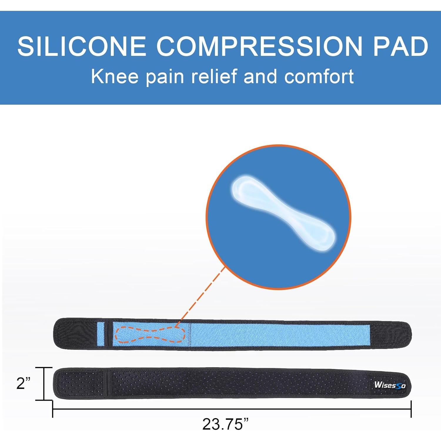 Correa Banda IT Wisesso Ajustable para Rodilla - Soporte Deportivo