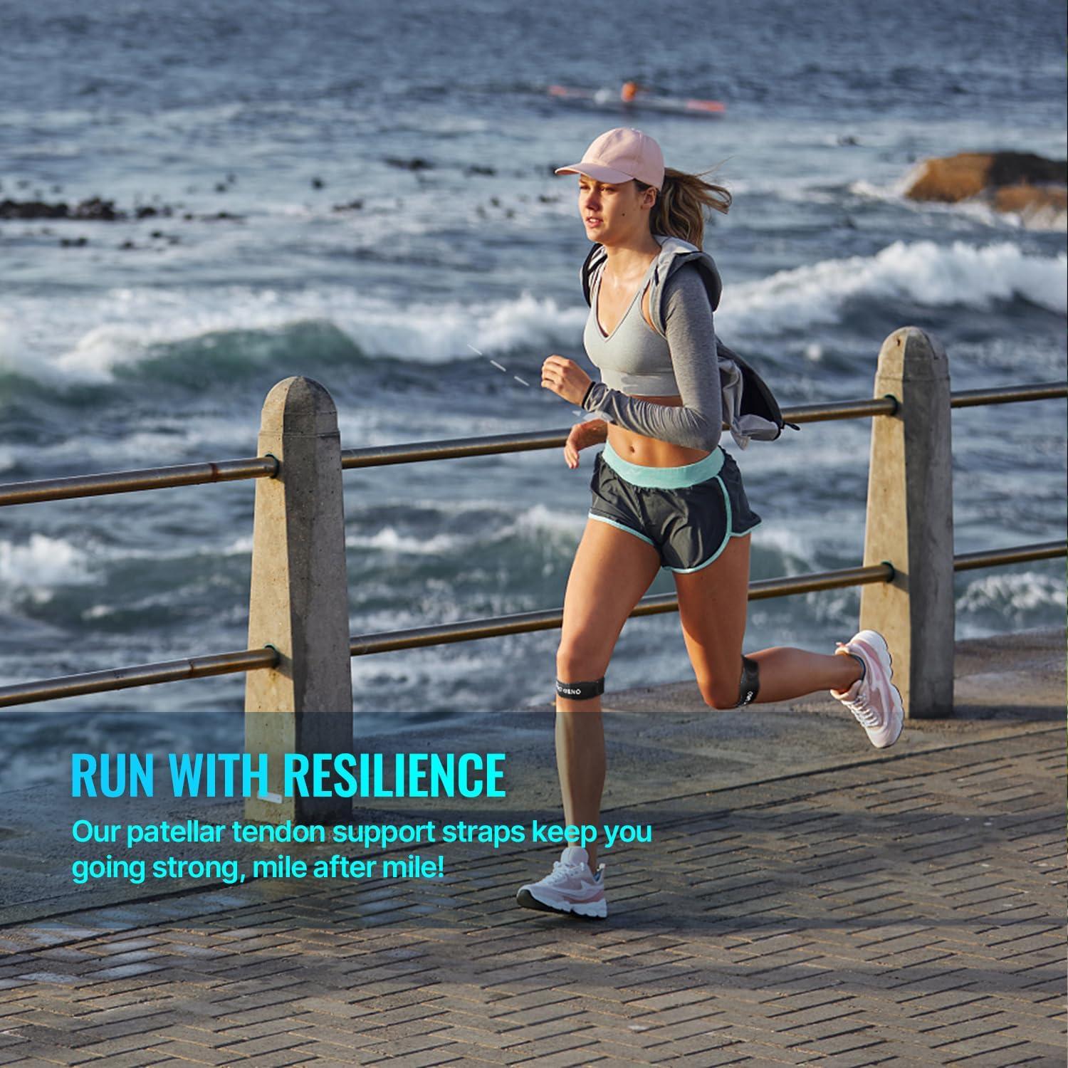 Soporte de Tendón Patelar Fit Geno - Faja Rodilla Ajustable 2-Pack