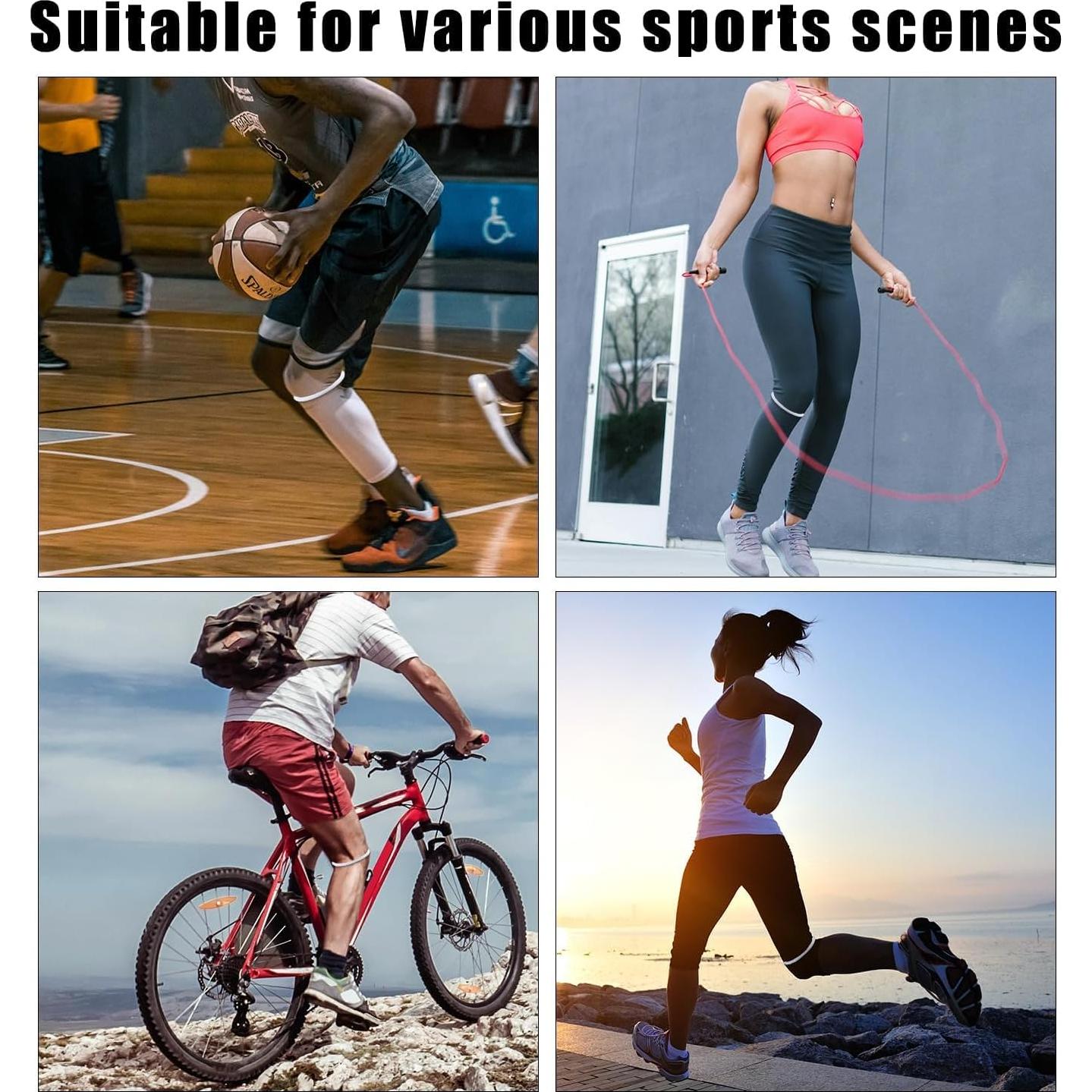 Patellar Tendon Support Strap, Knee Pain Relief & Patella Stabilizer Knee Strap Brace Support for Hiking, Soccer, Basketball, Running, Jumpers Knee, Tennis, Volleyball & Squats