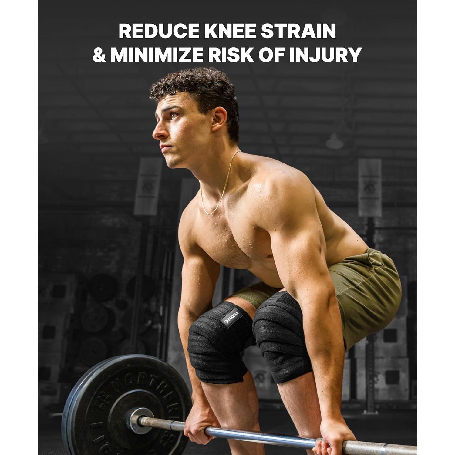 Rodilleras DMoose Fitness para Levantamiento de Pesas - 198 cm