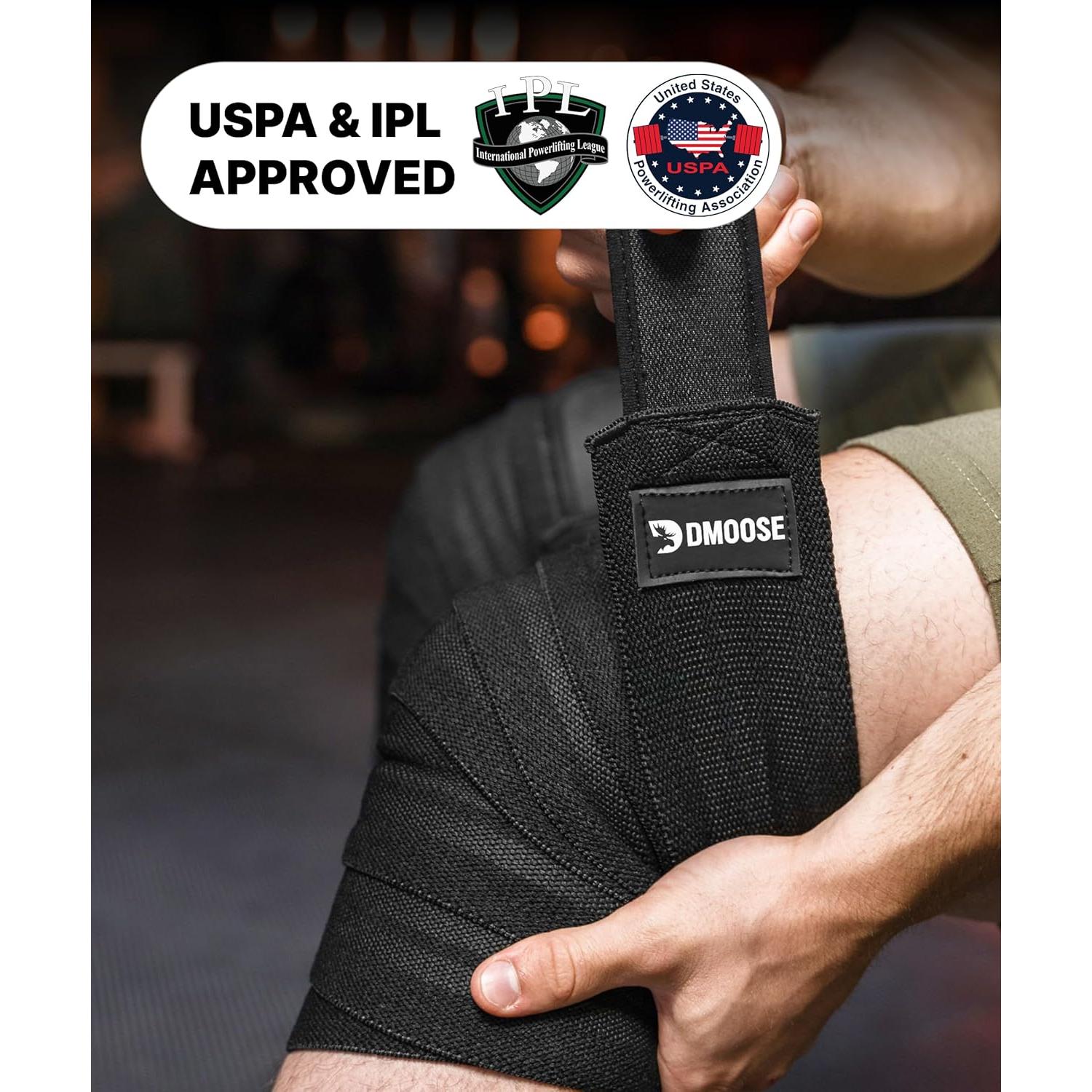 Rodilleras DMoose Fitness para Levantamiento de Pesas - 198 cm