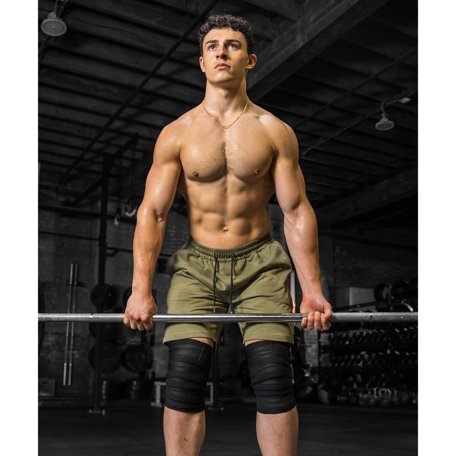 Rodilleras DMoose Fitness para Levantamiento de Pesas - 198 cm